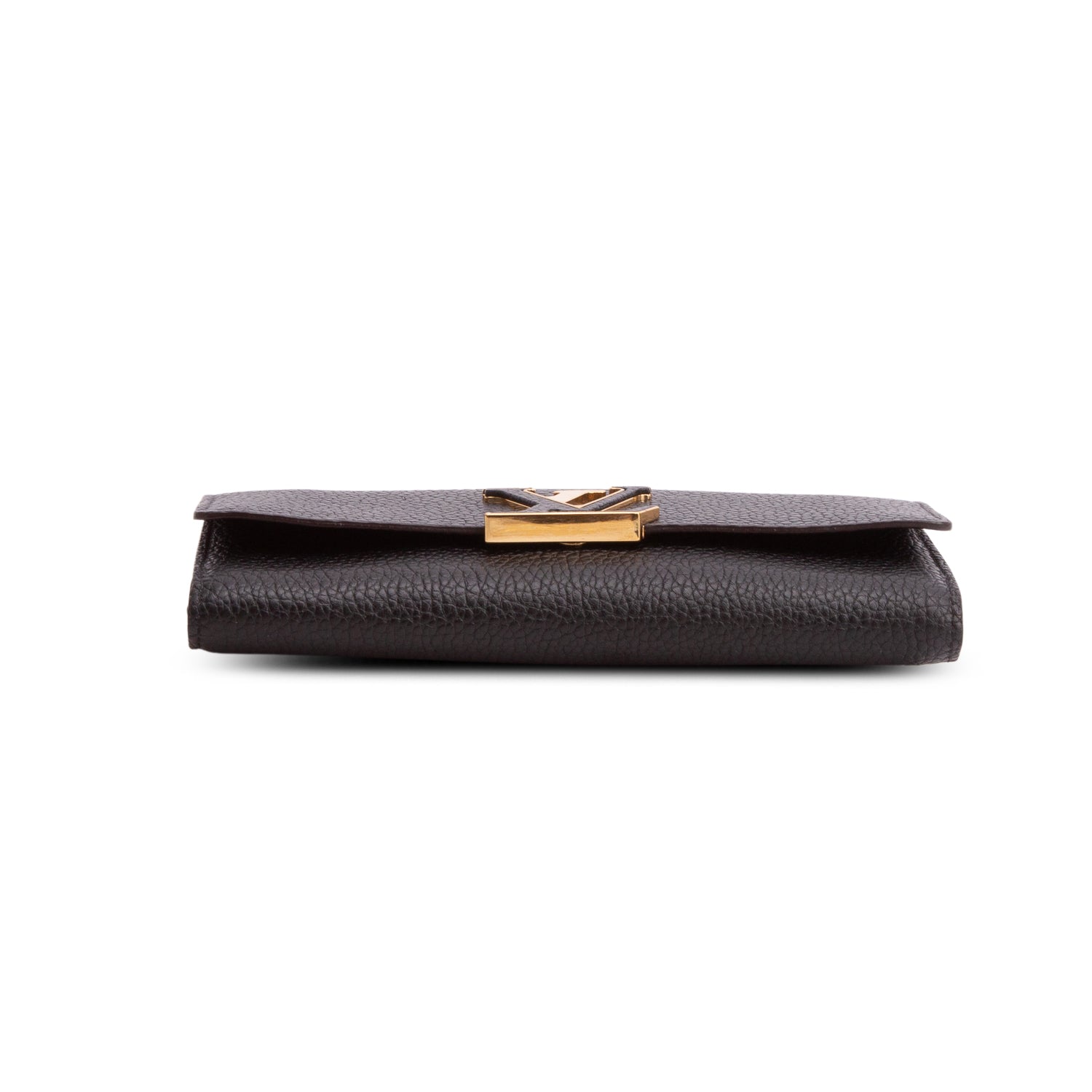 Louis Vuitton Black Taurillon Capucines Wallet