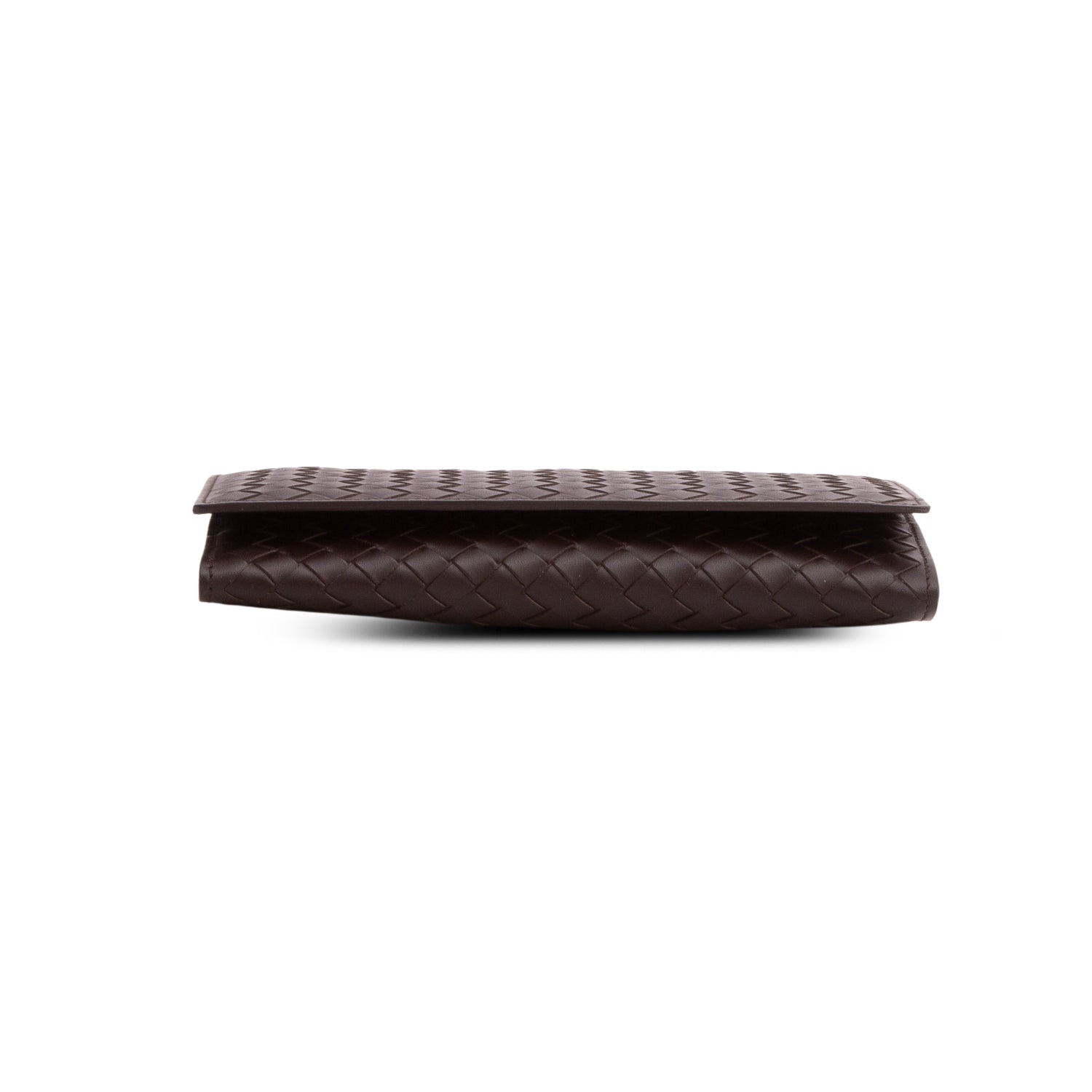 Bottega Veneta Brown Intrecciato Continental Flap Wallet