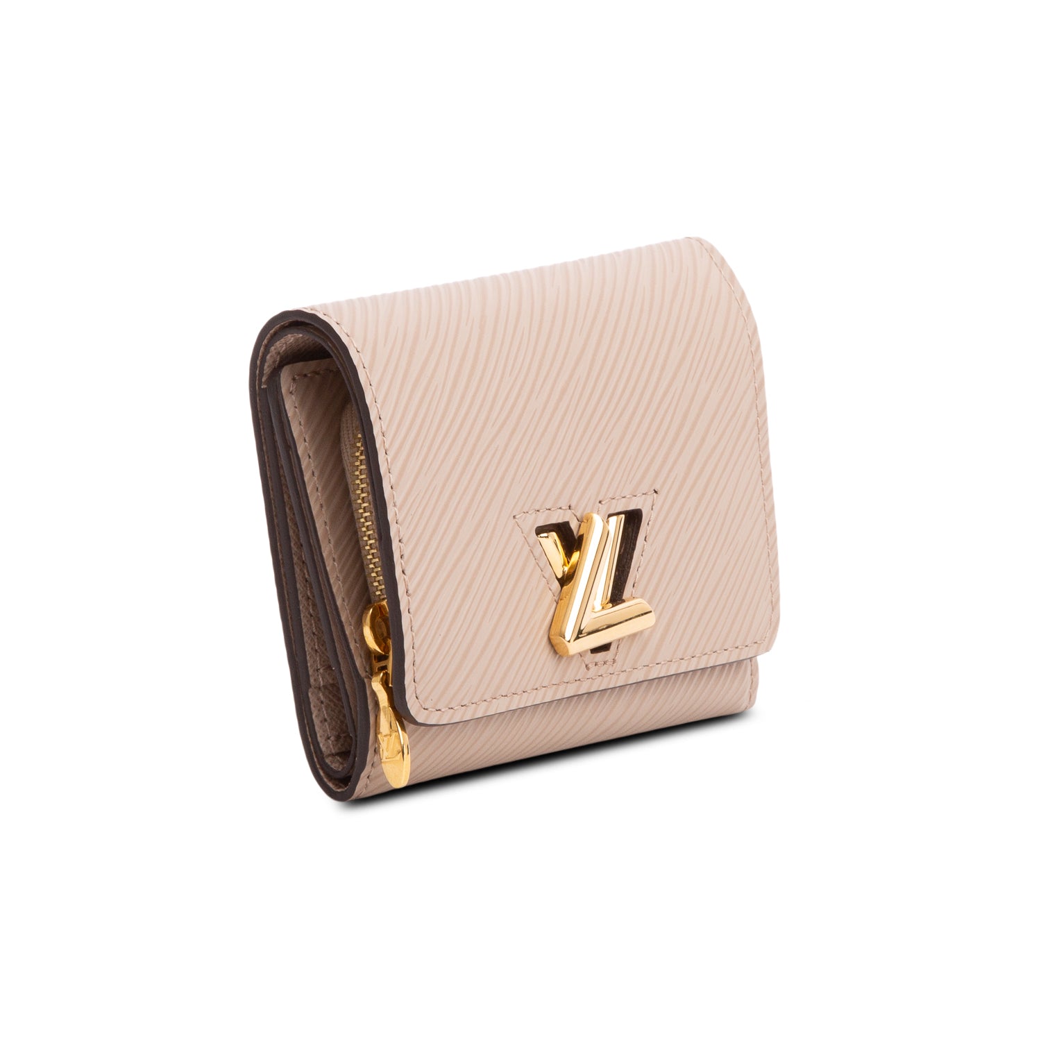 Louis Vuitton Taupe Epi Leather Twist Compact Wallet