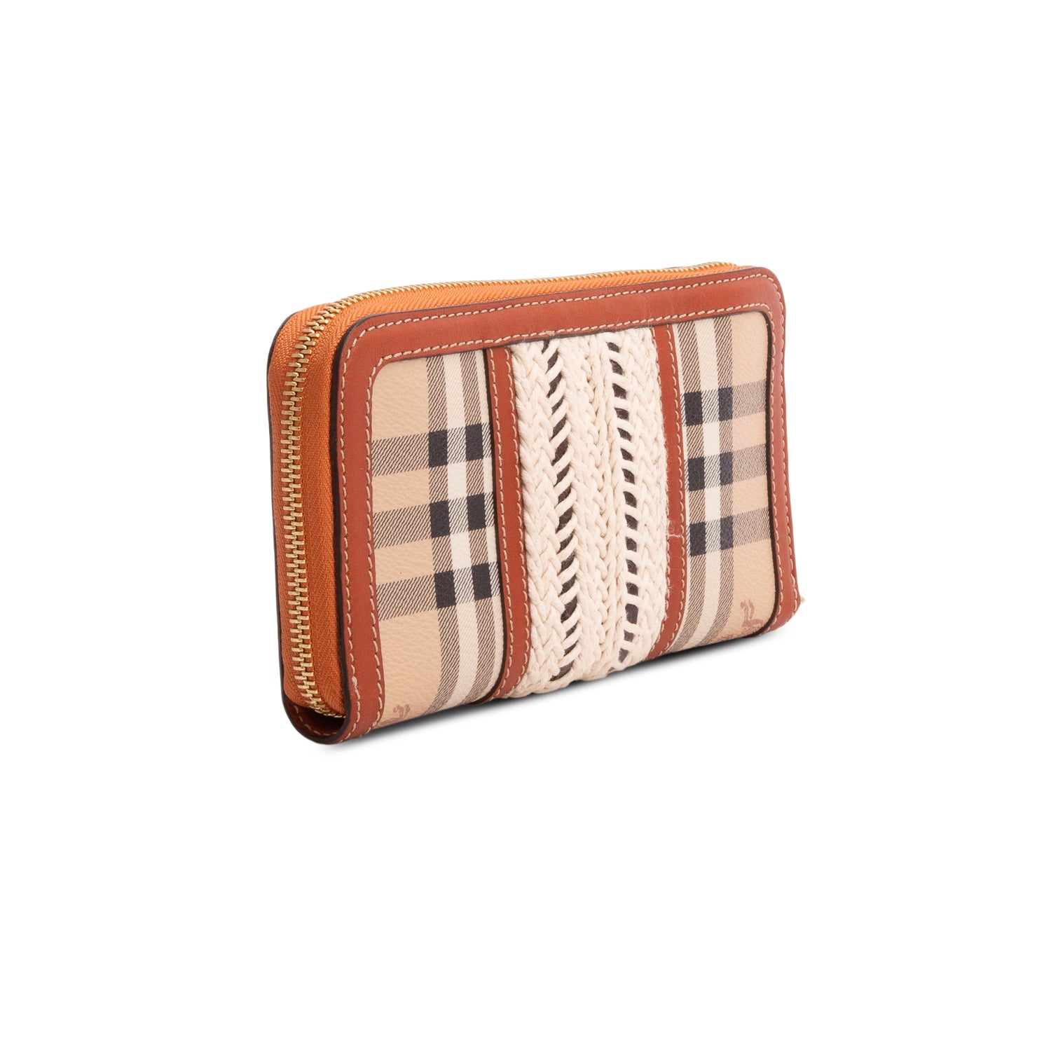 Burberry Beige Haymarket Rope Alchester Continental Wallet
