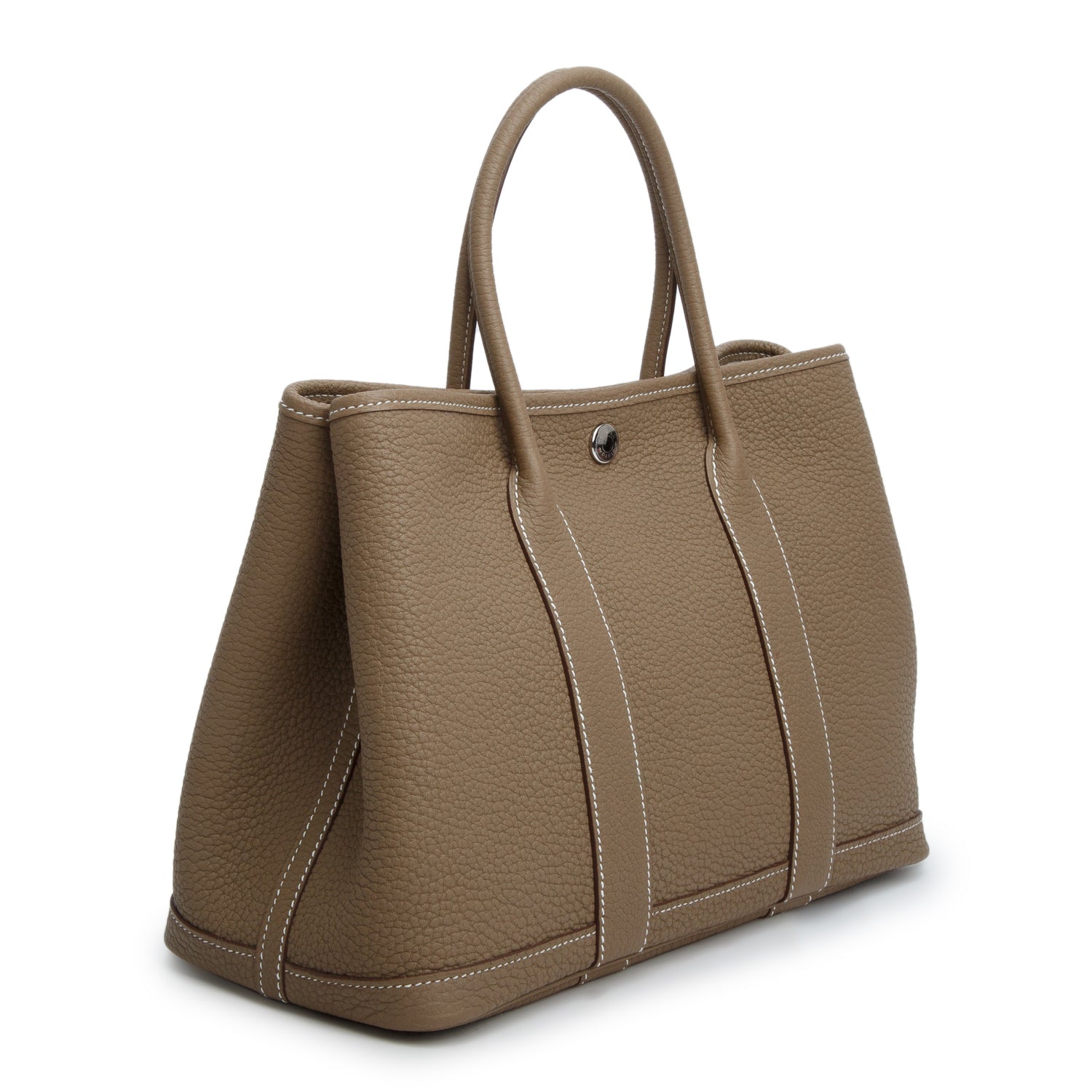Hermes 2022 Etoupe Veau Negonda Garden Party 30 w/ Box & Receipt