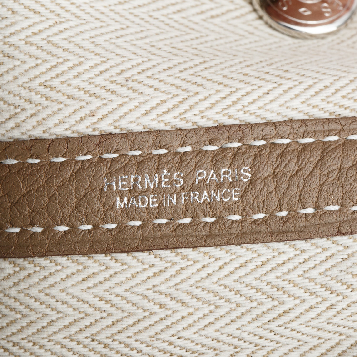 Hermes 2022 Etoupe Veau Negonda Garden Party 30 w/ Box & Receipt