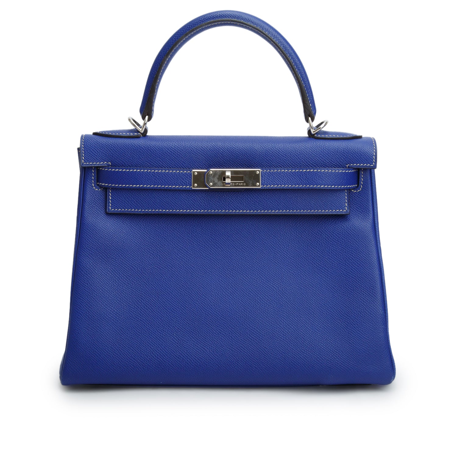Hermes Blue Electrique Epsom Kelly Retourne 28 w/ Strap