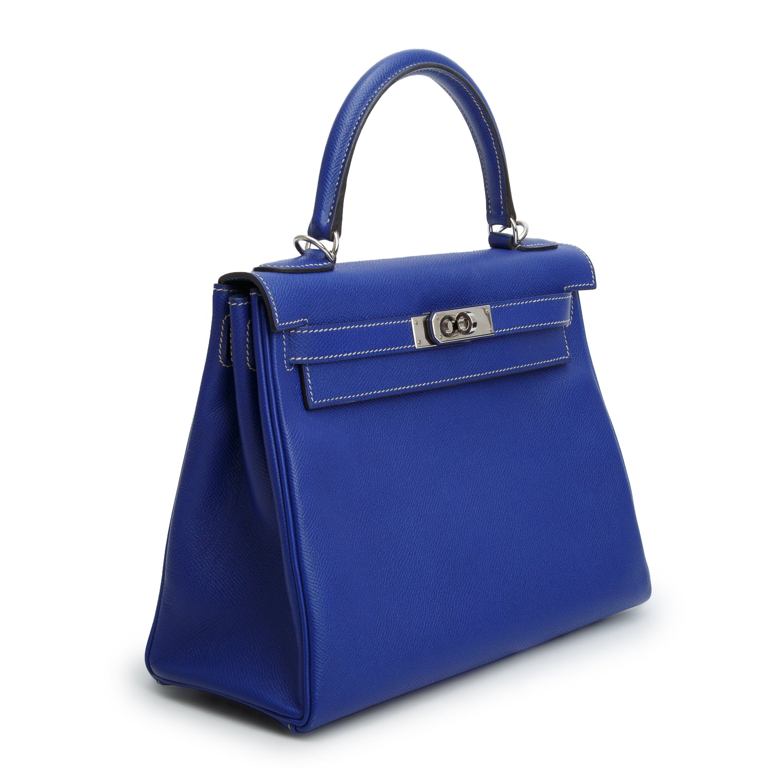 Hermes Blue Electrique Epsom Kelly Retourne 28 w/ Strap