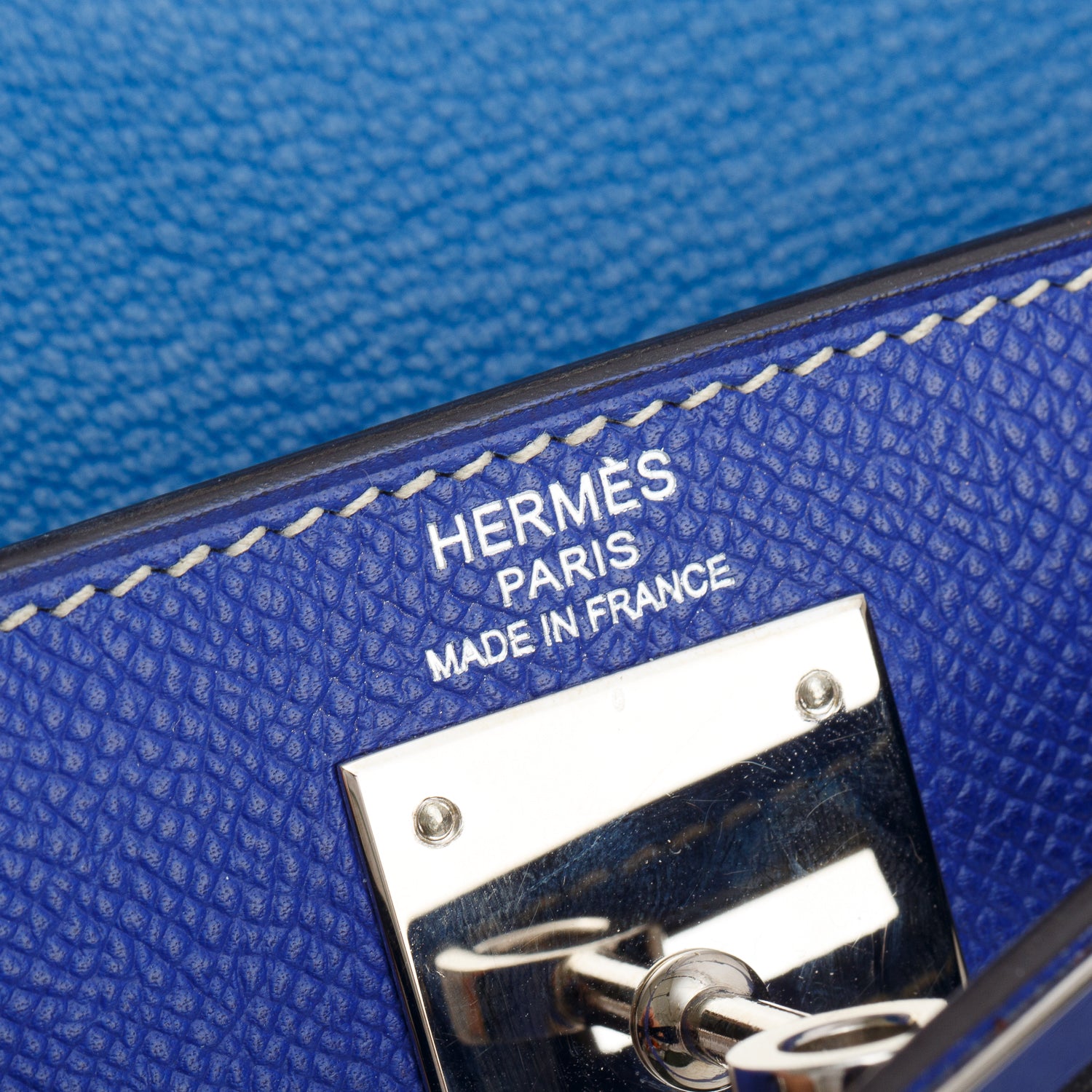 Hermes Blue Electrique Epsom Kelly Retourne 28 w/ Strap