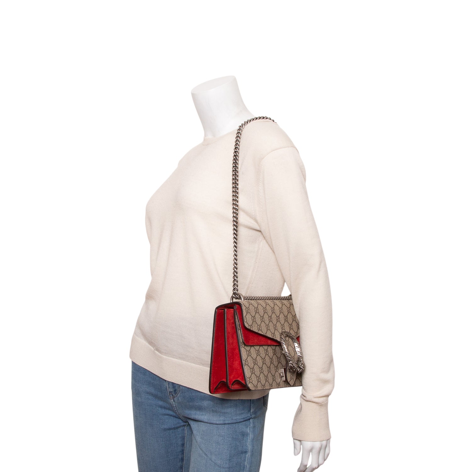 Gucci GG Supreme Small Dionysus Shoulder Bag w/ Box
