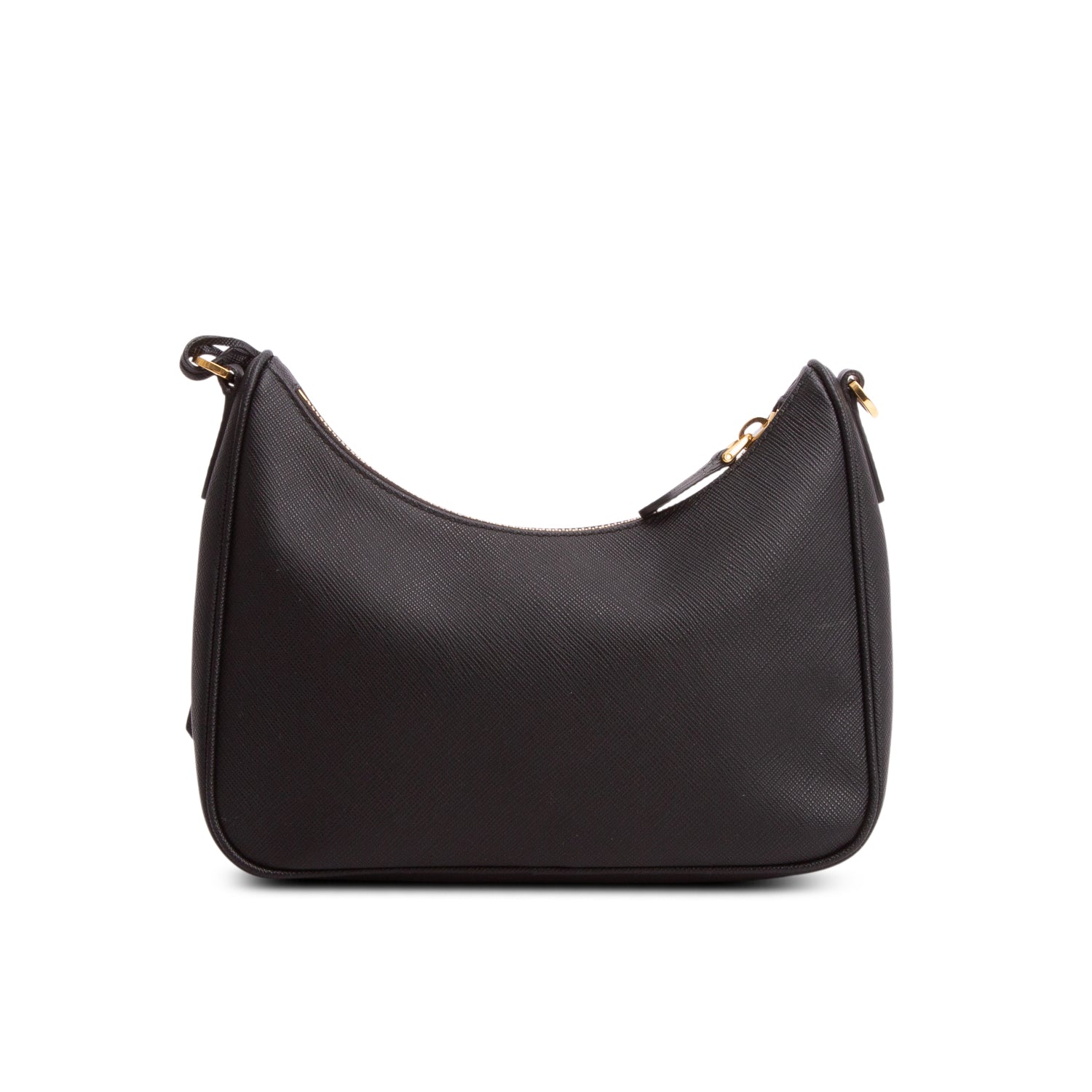 Prada 2021 Black Saffiano Lux Re-Edition 2005 Shoulder Bag w/ Box, Straps & Receipt