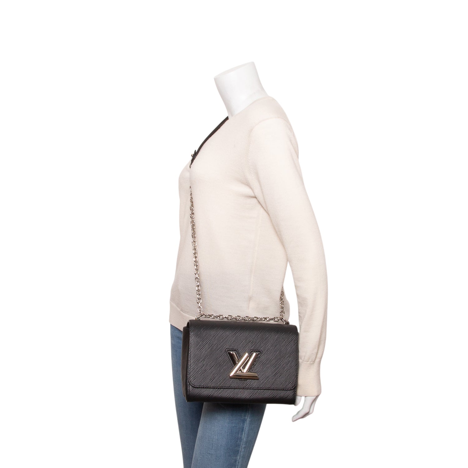 Louis Vuitton Black Epi Leather Twist MM