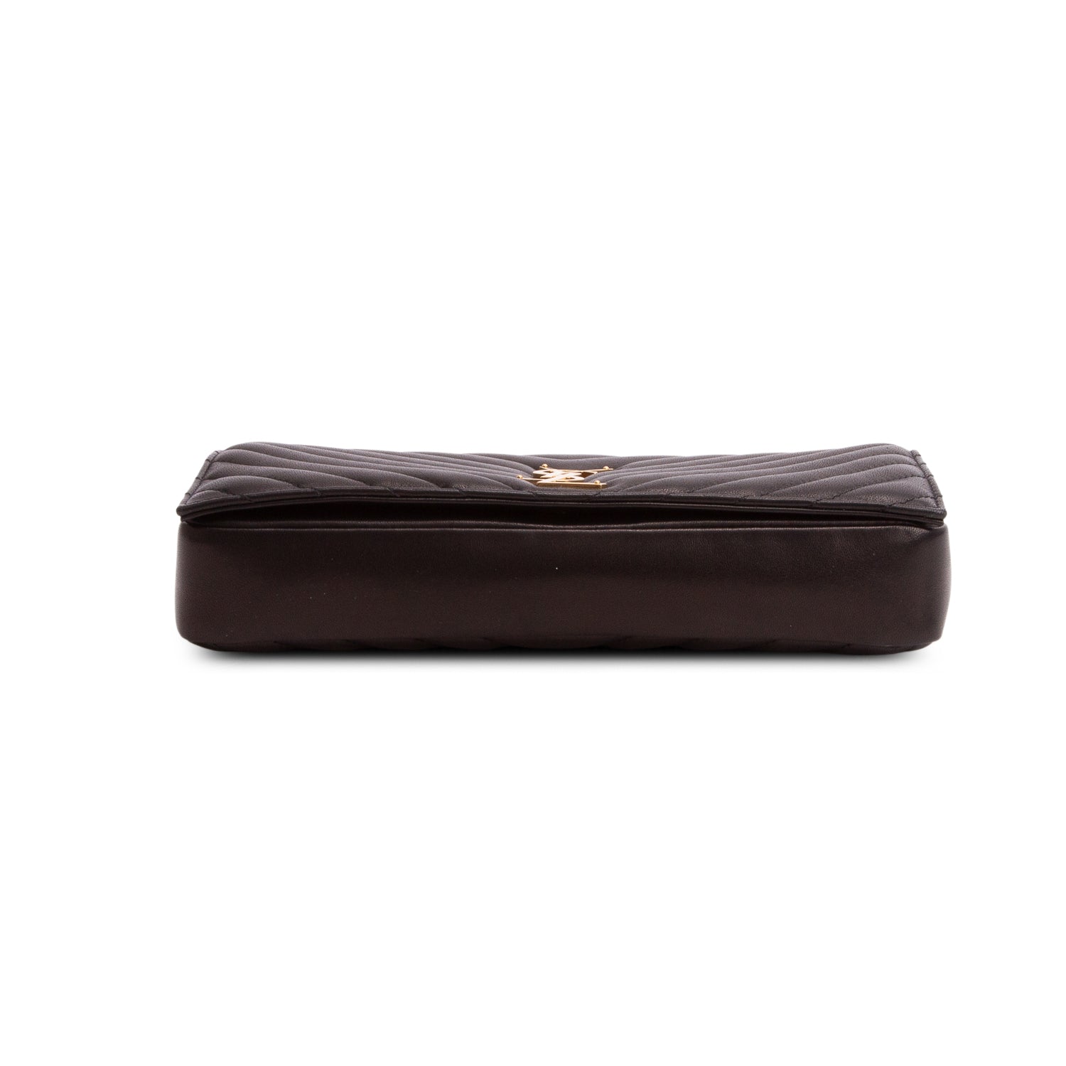Saint Laurent 2021 Black Lambskin Matelasse Kate 99 Clutch w/ Box & Strap