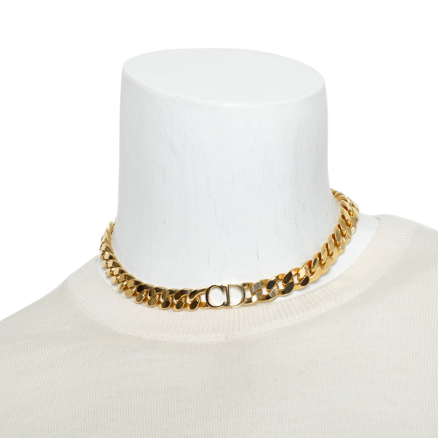Christian Dior Gold Plated 30 Montaigne Short Necklace