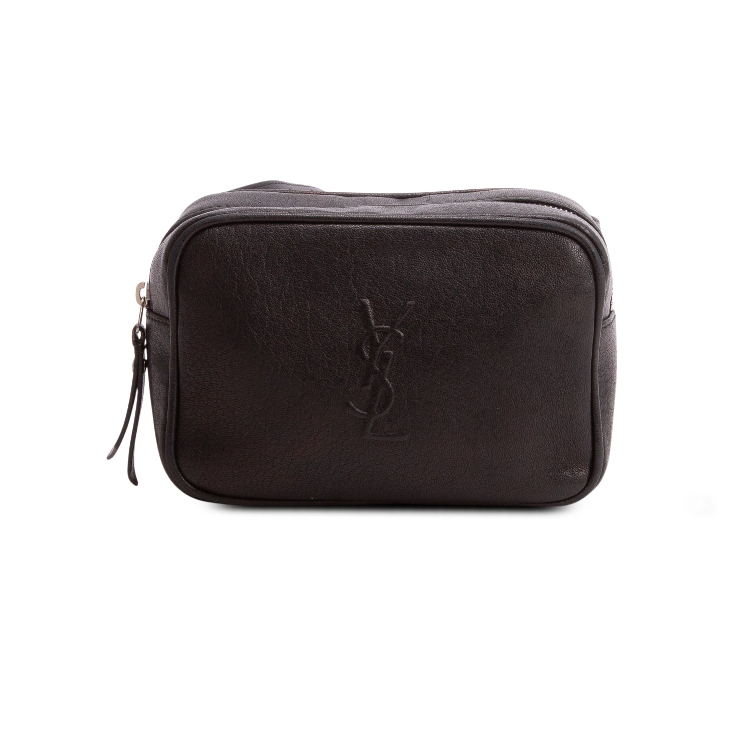 Saint Laurent Black Calskin Leather Lou Belt Bag w/ Box