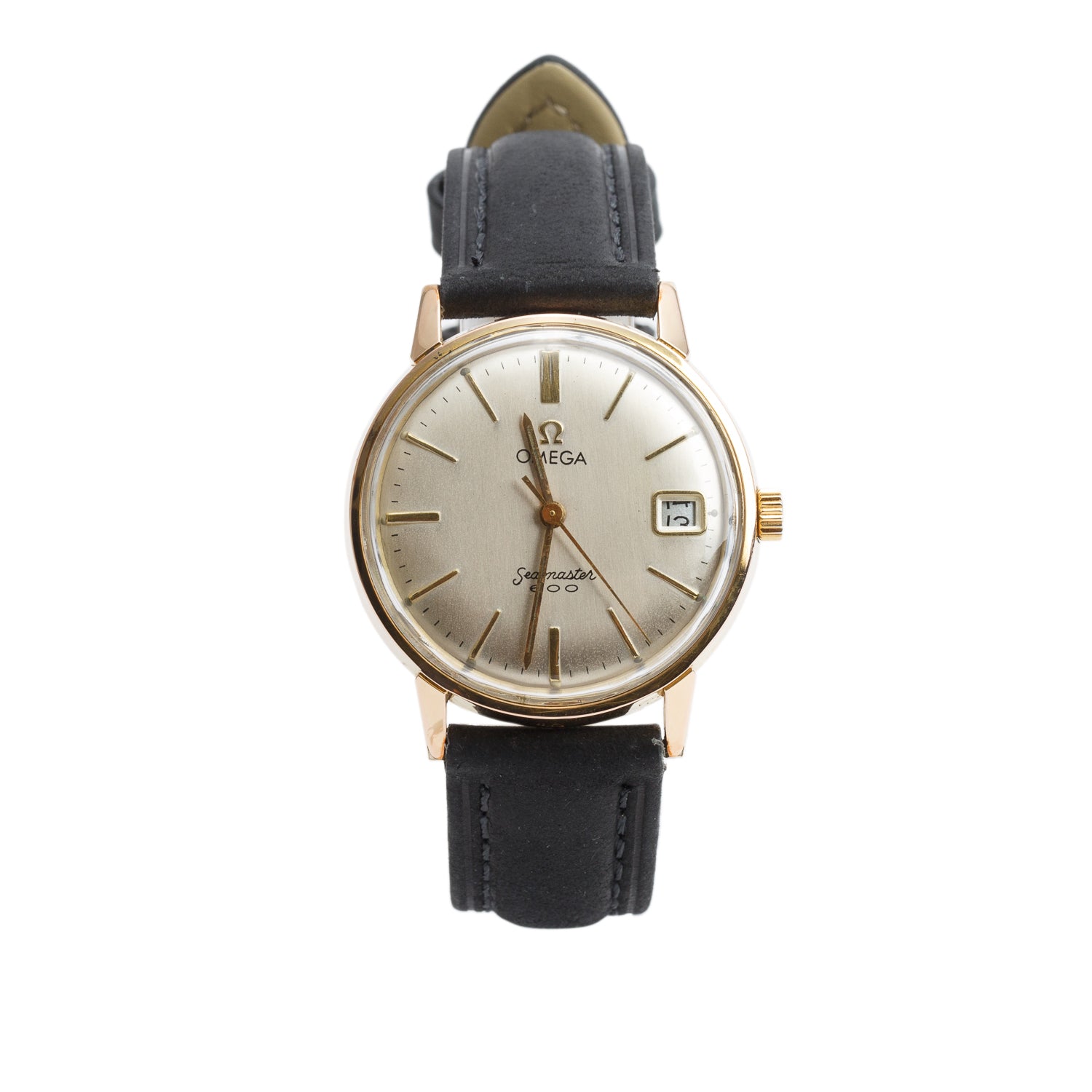 Omega Vintage Gold-Plated Stainless Steel Seamaster 600 34 MM Manual Wind Watch