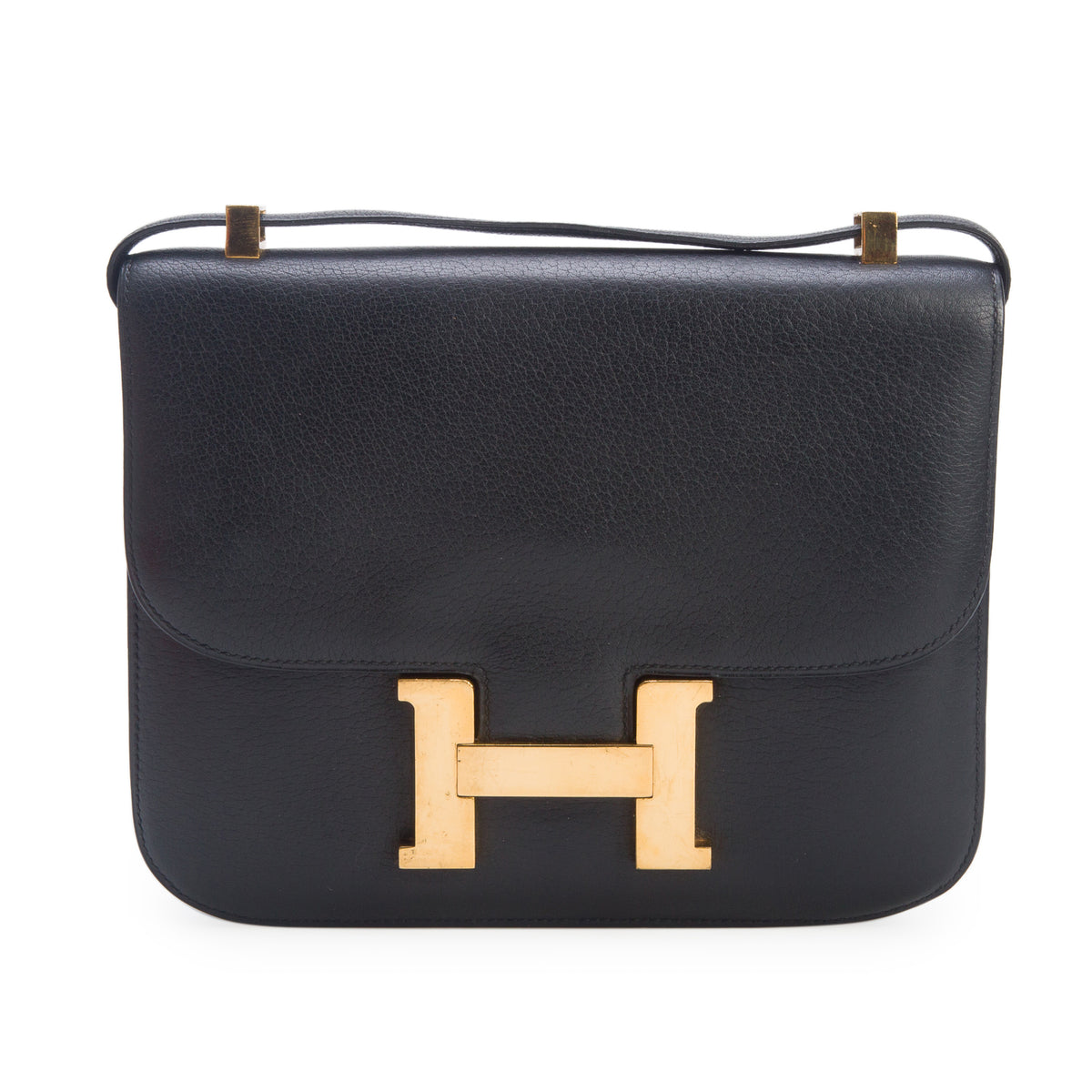 Hermes Vintage Noir Mysore Leather Constance 24