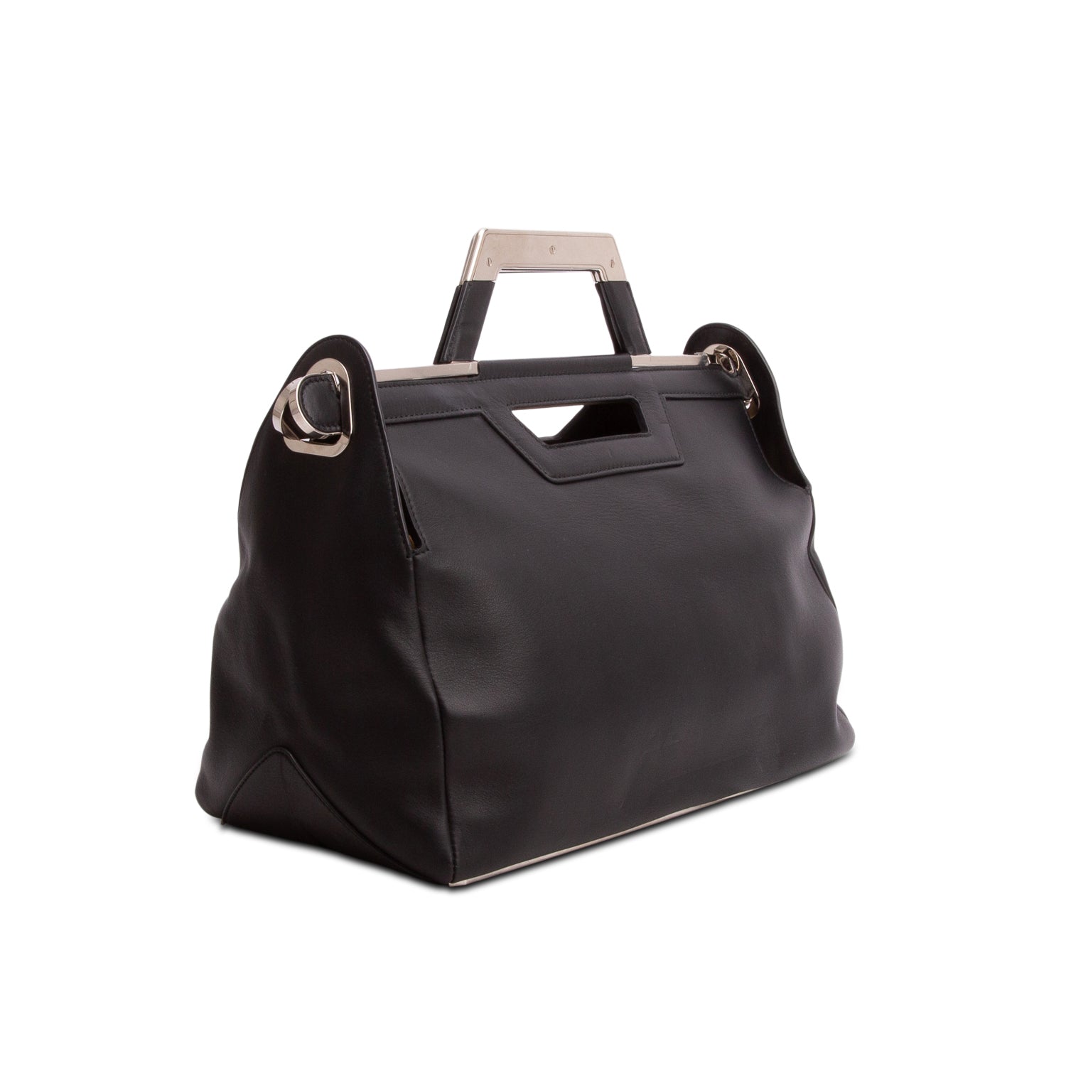 Balenciaga Black Calfskin Ray Doctor Clutch