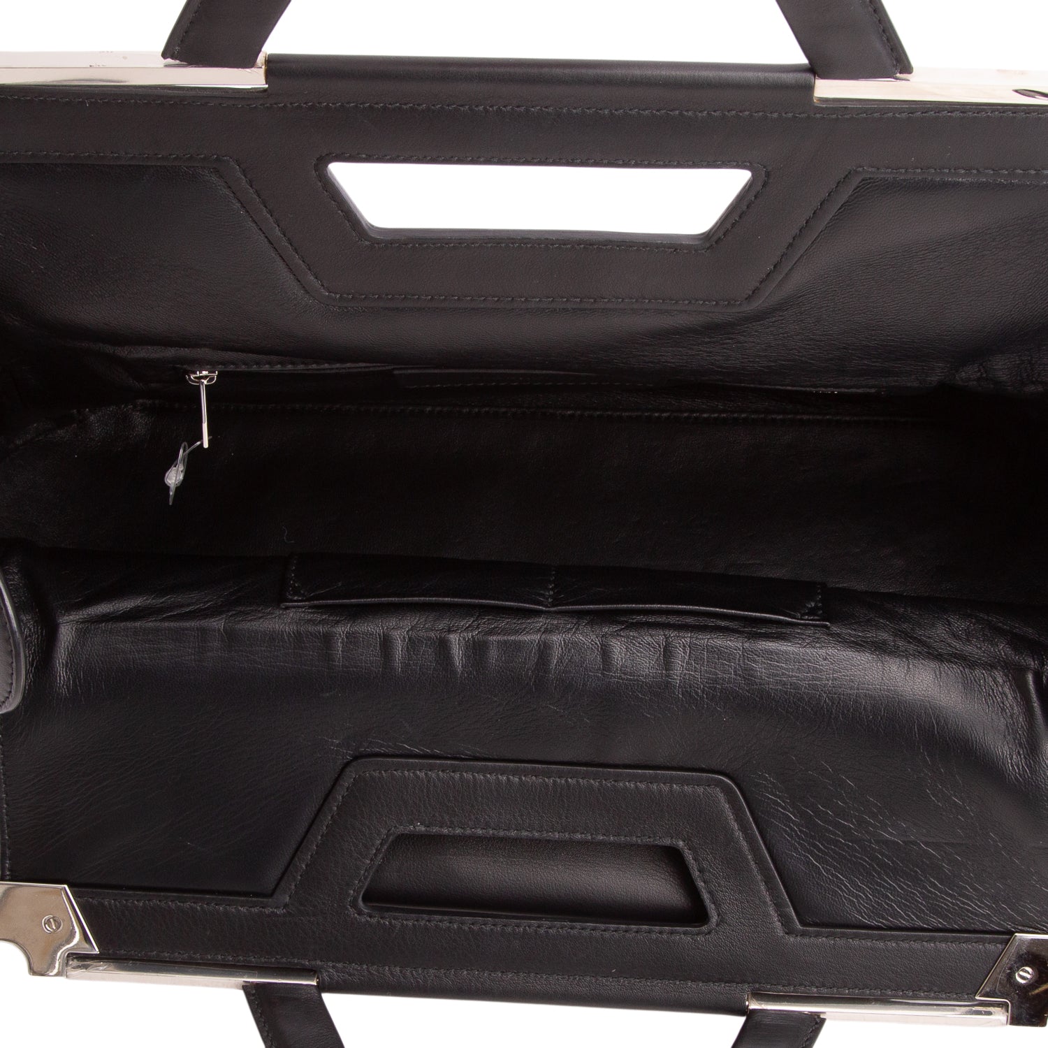 Balenciaga Black Calfskin Ray Doctor Clutch