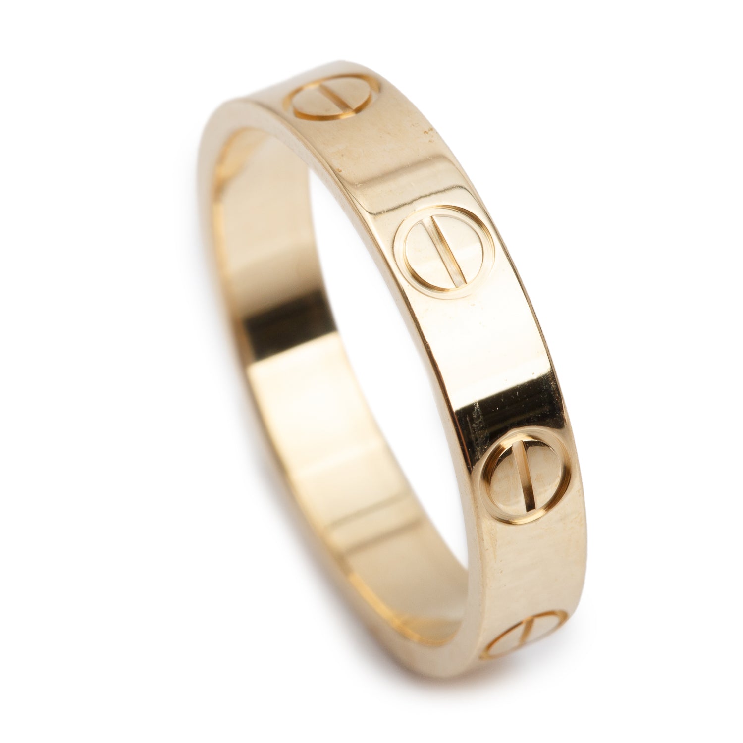 Cartier 2025 18k Yellow Gold 3.6 mm Love Wedding Band Ring, Size 50 5.25 w/ Box & Certificate