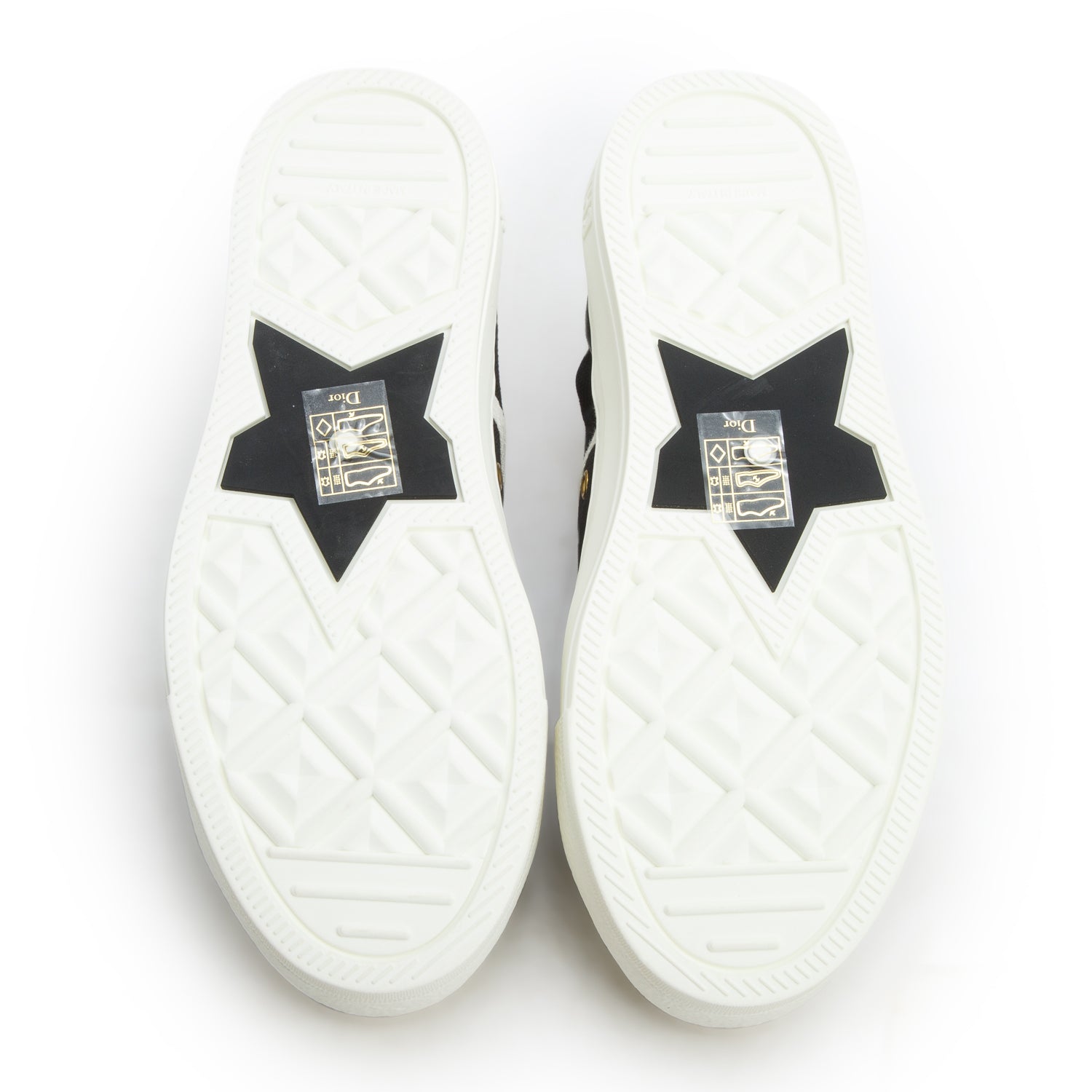 Christian Dior 2021 Black Canvas & Suede Walk'N'Dior Sneakers, Women's Size 34 w/ Box