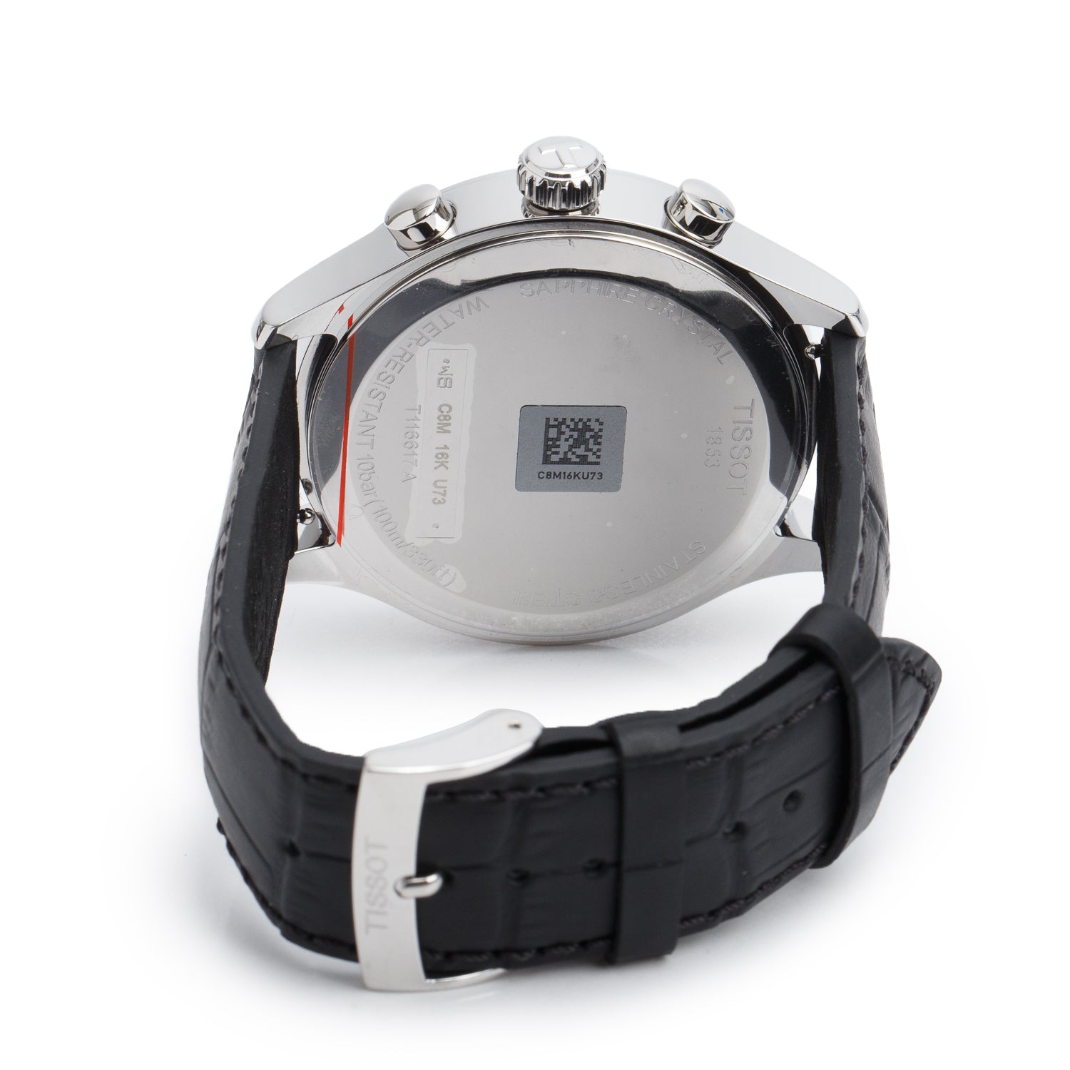 Tissot Stainless Steel Chrono XL Classic Chronograph 45 MM Quartz Watch Black Dial w/ Box & Extra Strap
