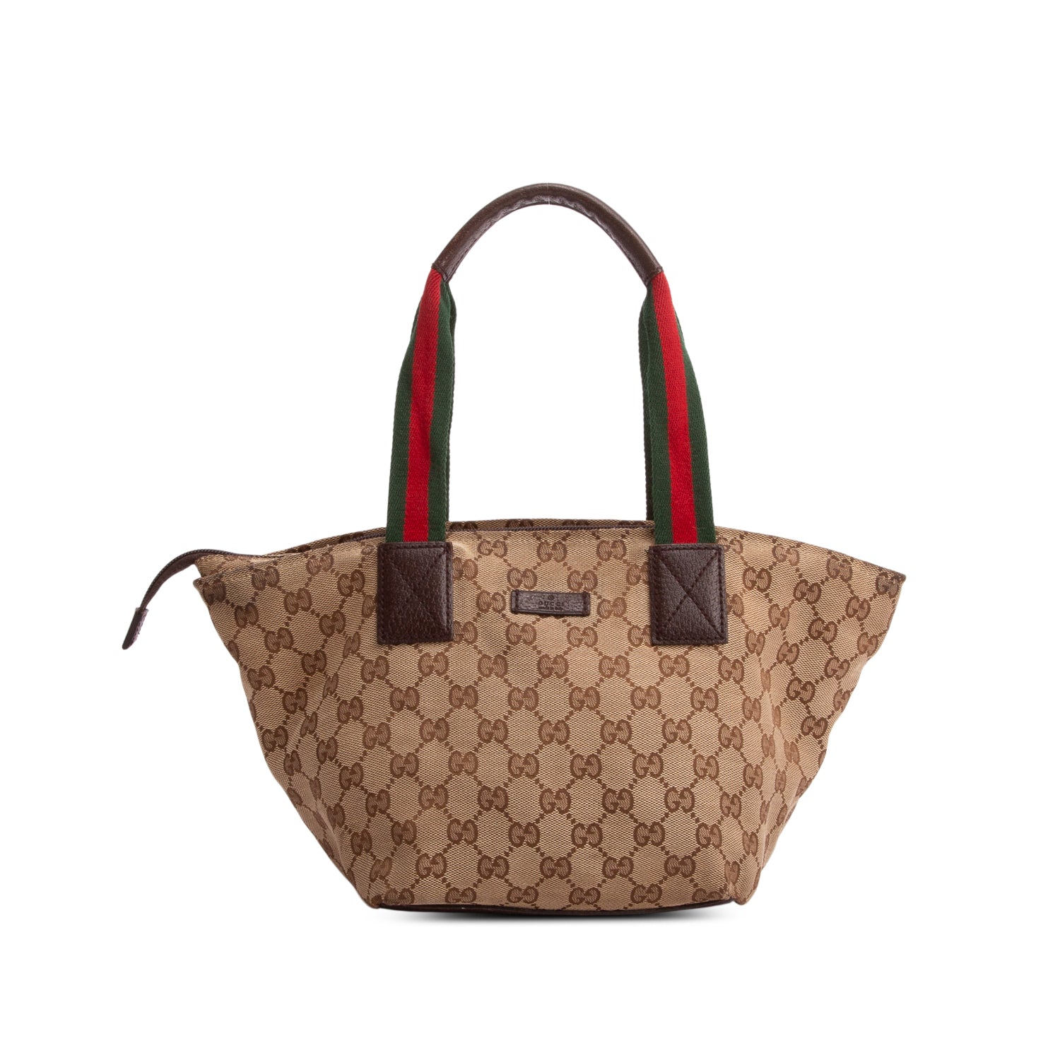 Gucci GG Monogram Small Web Handle Bucket Tote