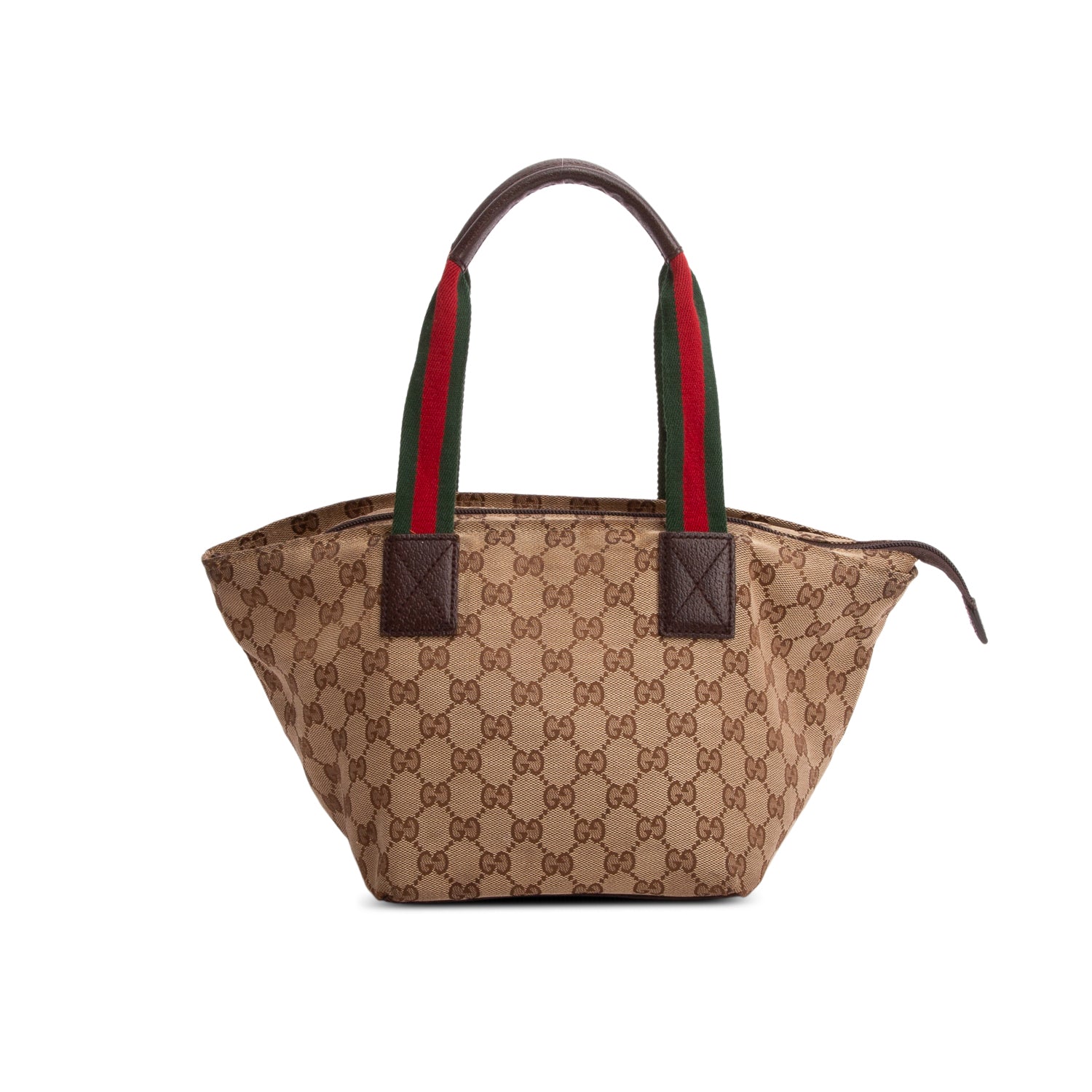 Gucci GG Monogram Small Web Handle Bucket Tote