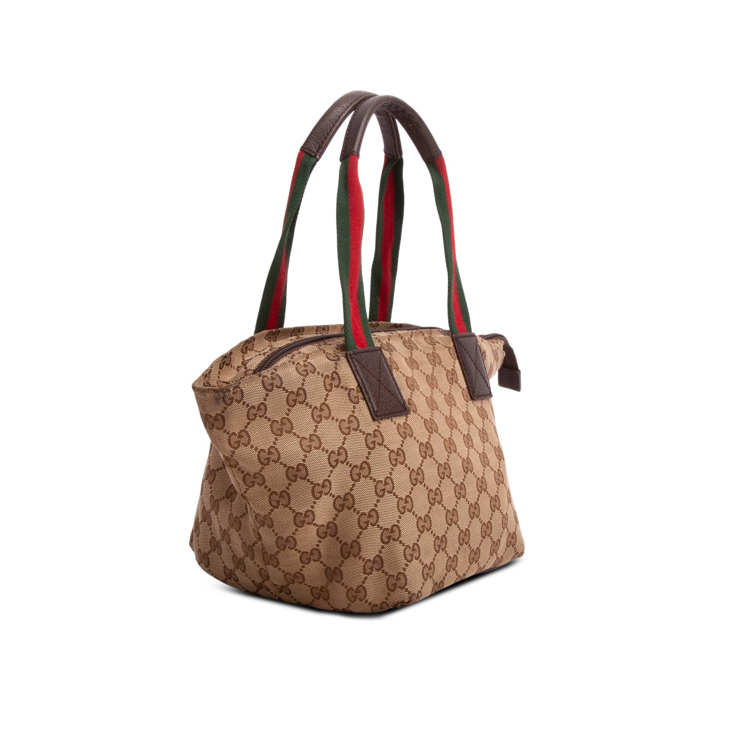 Gucci GG Monogram Small Web Handle Bucket Tote