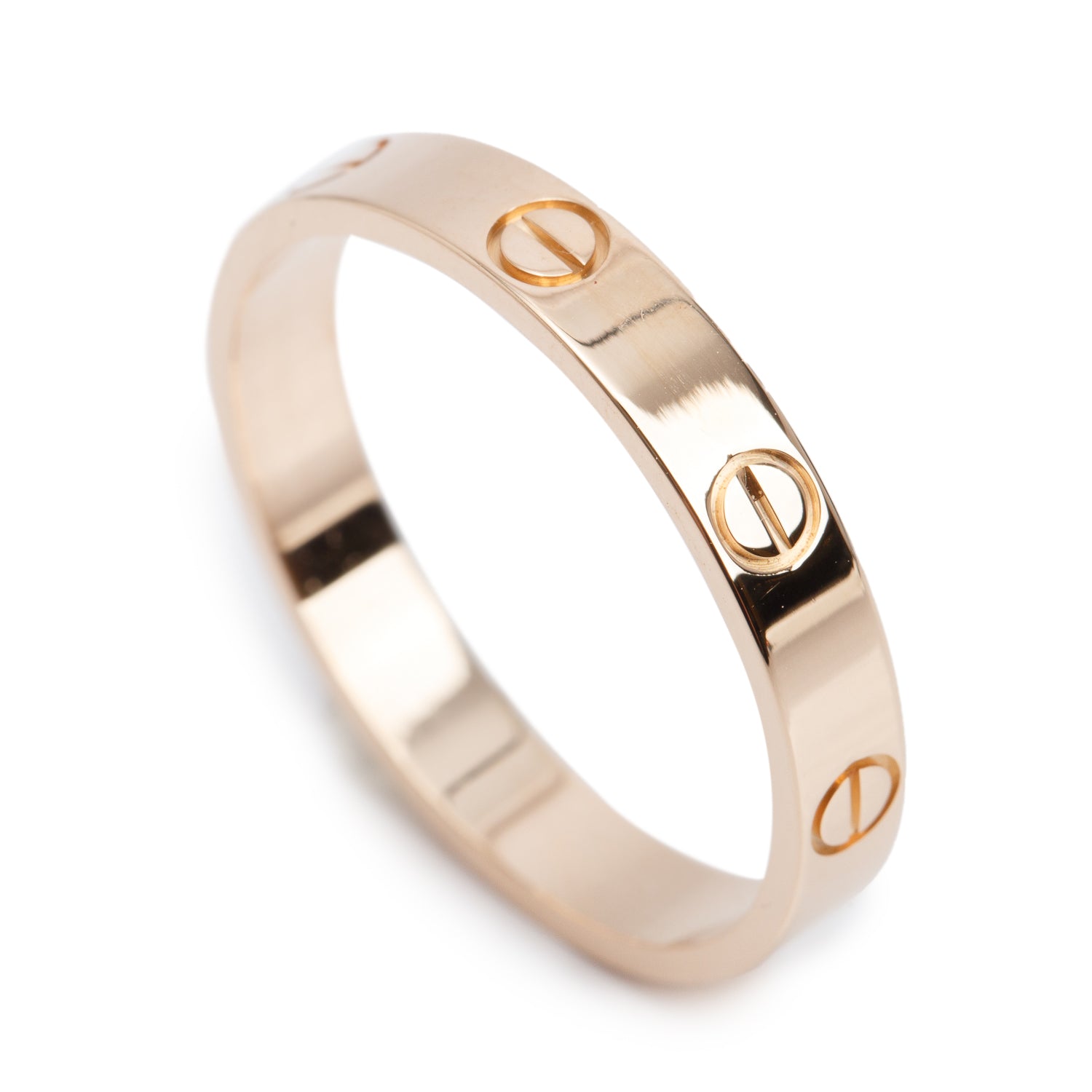 Cartier 18k Rose Gold 3.6 mm Love Wedding Band Ring, Size 62 10 w/ Box