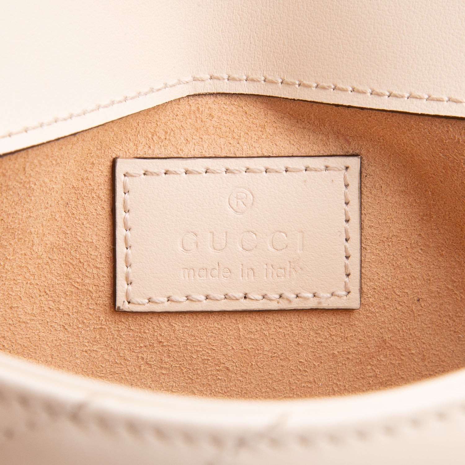 Gucci Cream GG Marmont Matelasse Leather Super Mini Bag