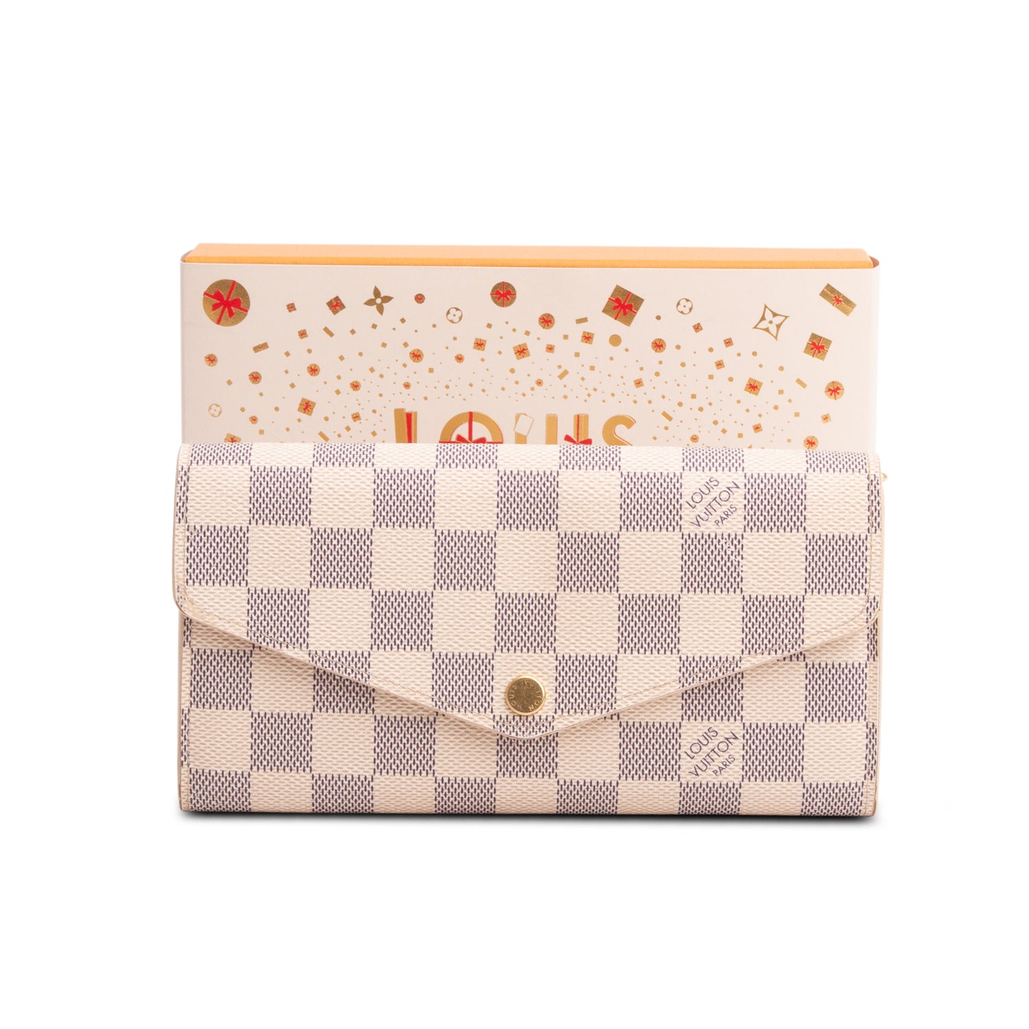 Louis Vuitton Damier Azur Sarah Wallet w/ Box