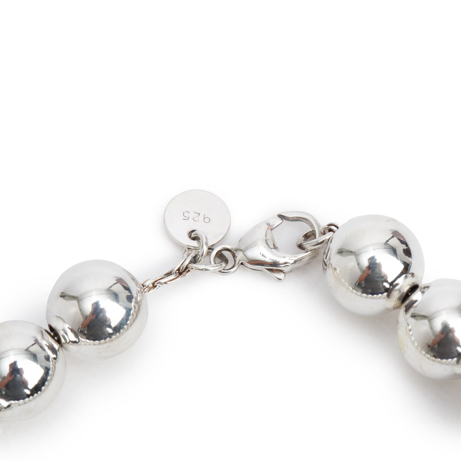 Tiffany & Co. Sterling Silver 10 MM HardWear Ball Bracelet