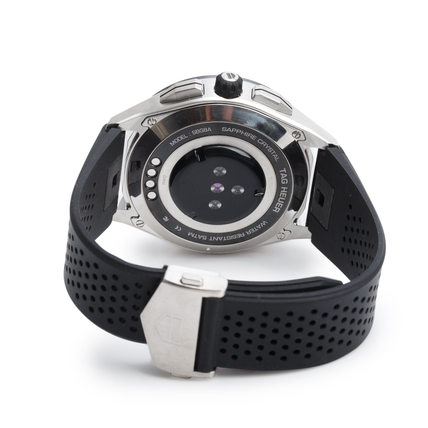 Tag Heuer Stainless Steel Connected 45 MM Digital Watch SBG8A w/ Box, Papers & Charger