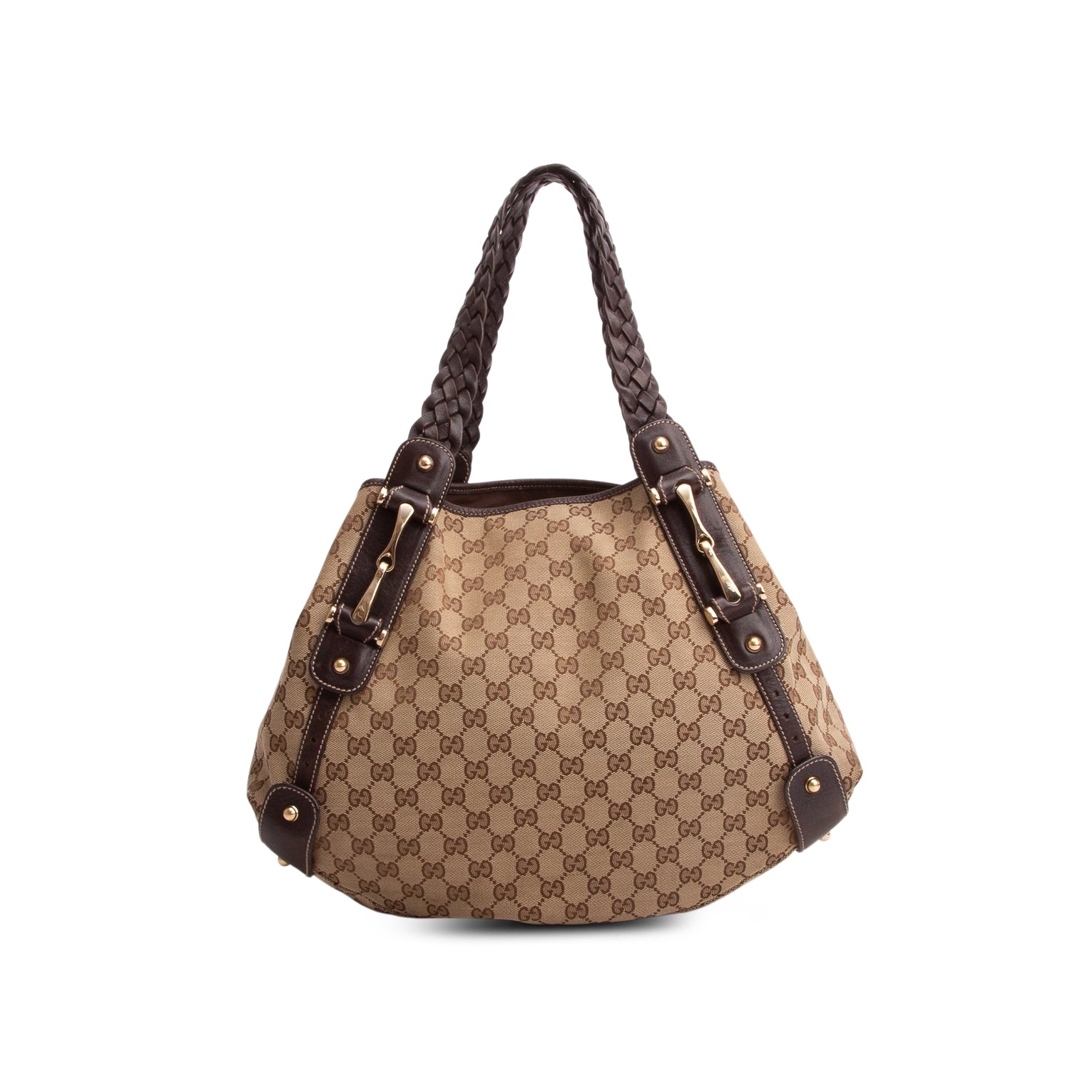 Gucci Brown Monogram Medium Pelham Shoulder Bag
