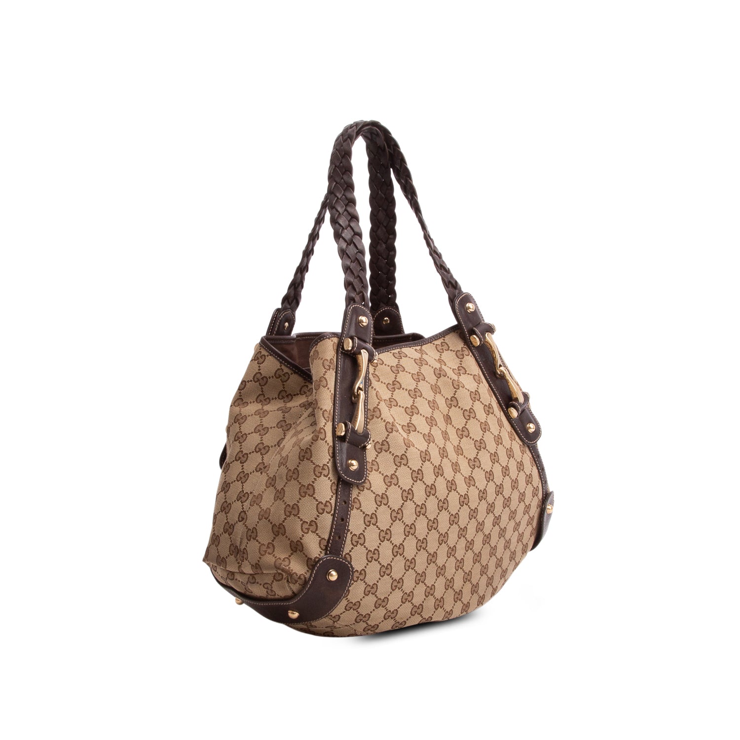 Gucci Brown Monogram Medium Pelham Shoulder Bag