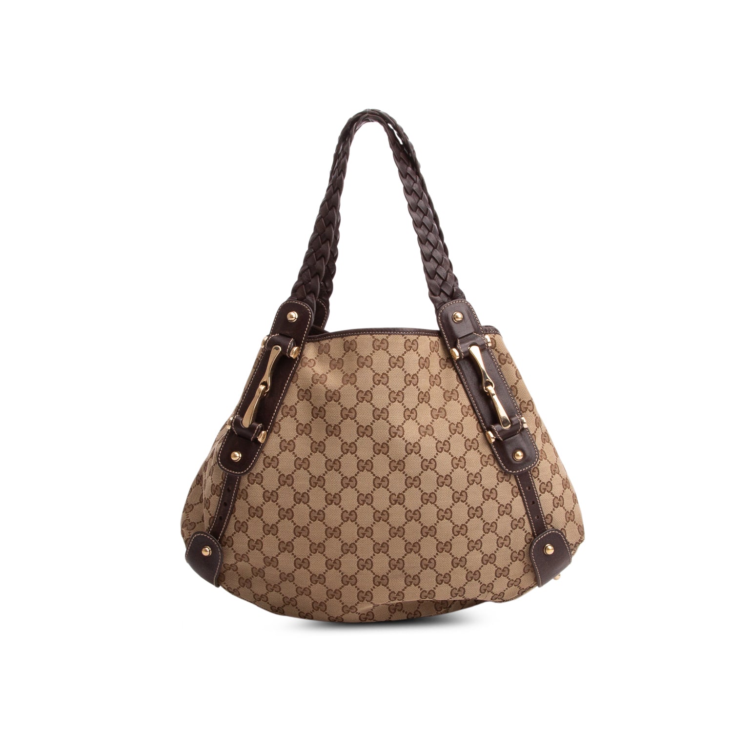 Gucci Brown Monogram Medium Pelham Shoulder Bag