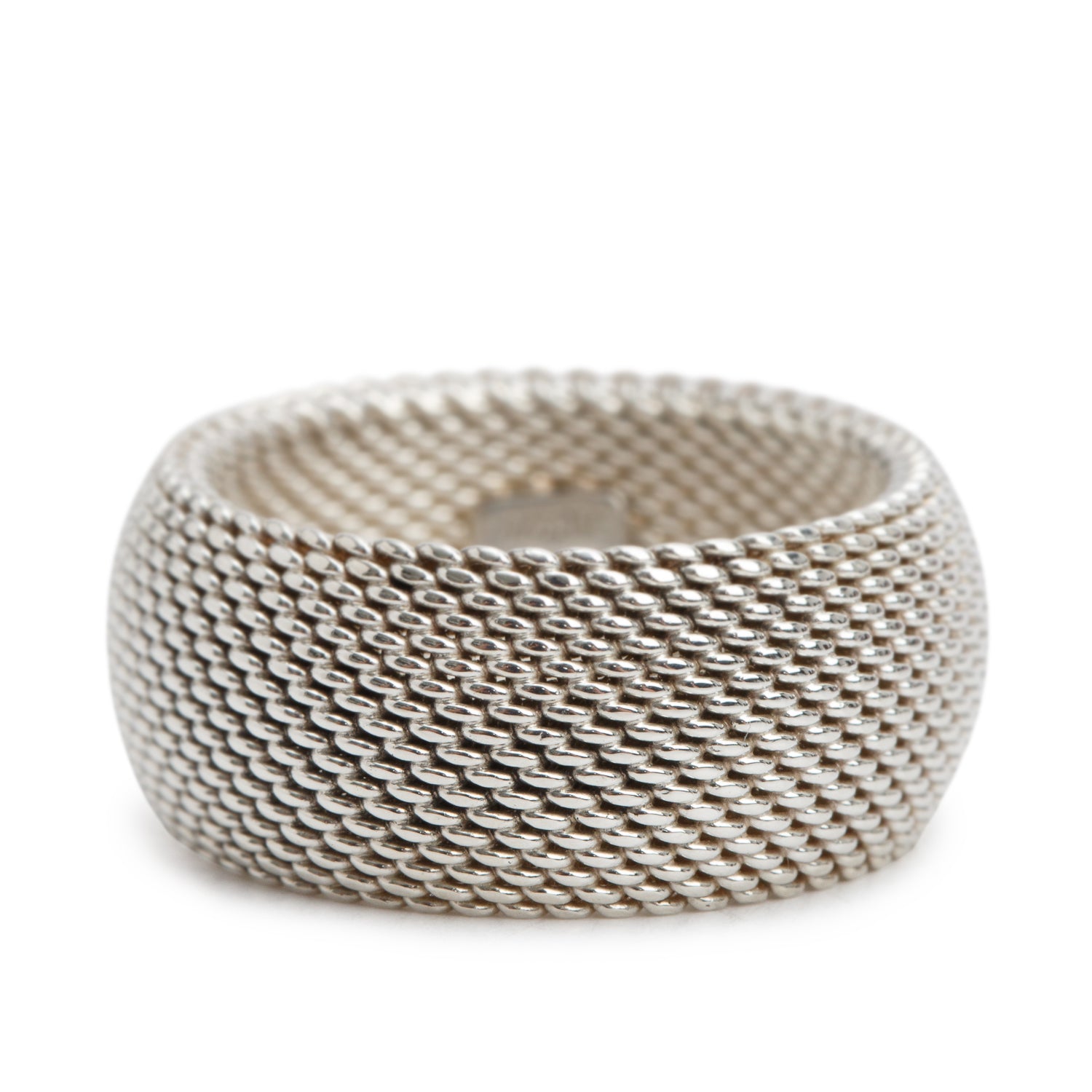 Tiffany & Co. Sterling Silver Somerset Mesh Ring, Size 6