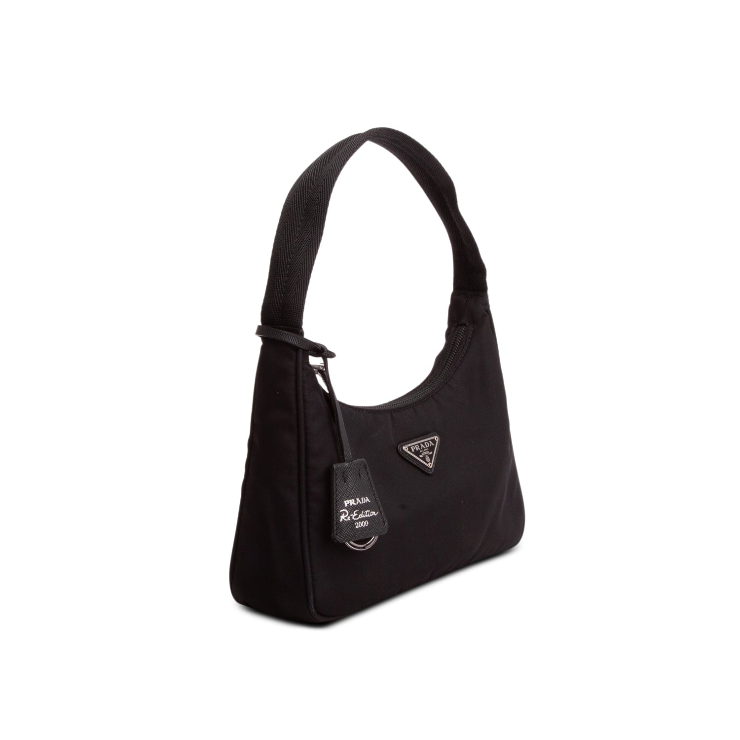 Prada Black Re-Nylon Saffiano Re-Edition 2000 Mini Bag