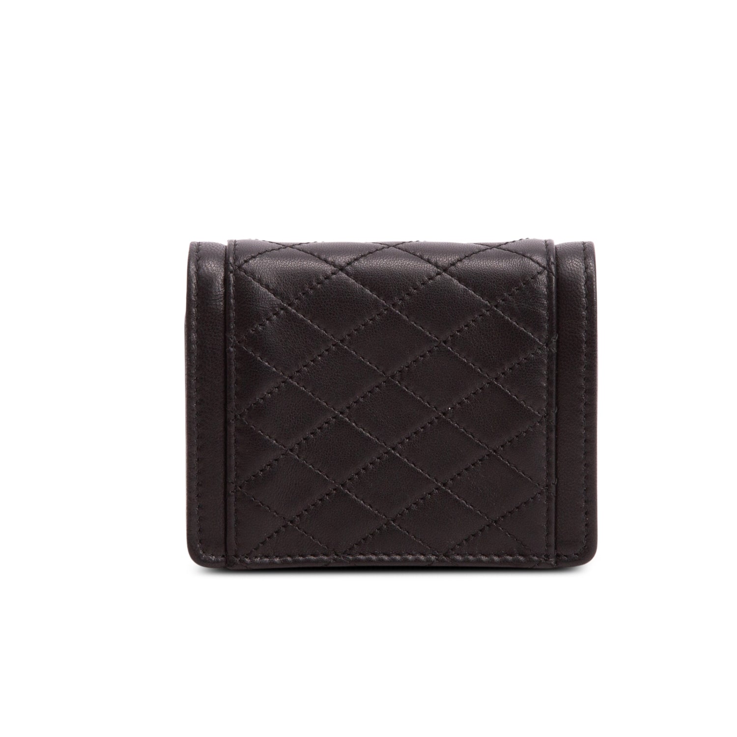 Saint Laurent 2023 Black Lambskin Quilted Mini Gaby w/ Box
