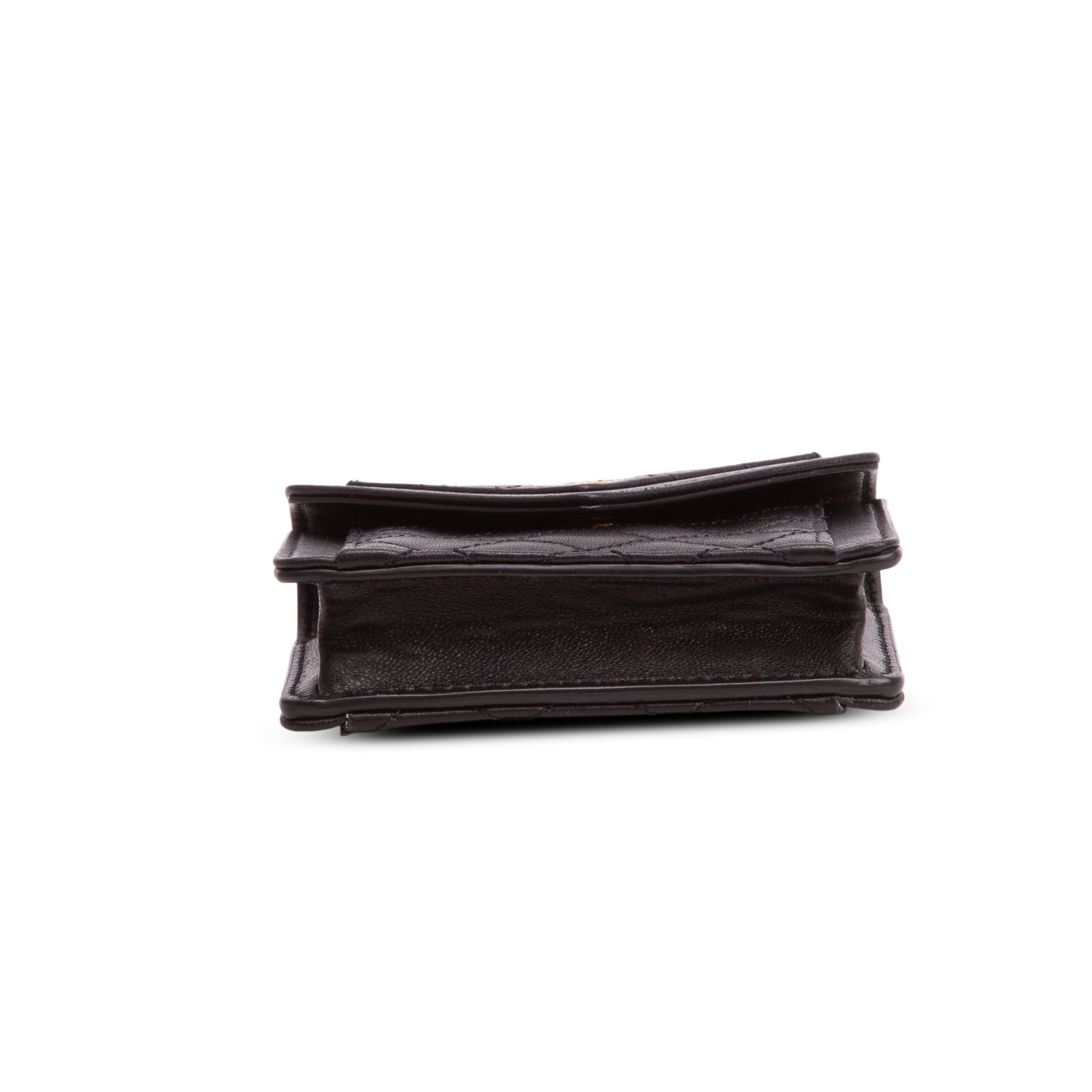 Saint Laurent 2023 Black Lambskin Quilted Mini Gaby w/ Box