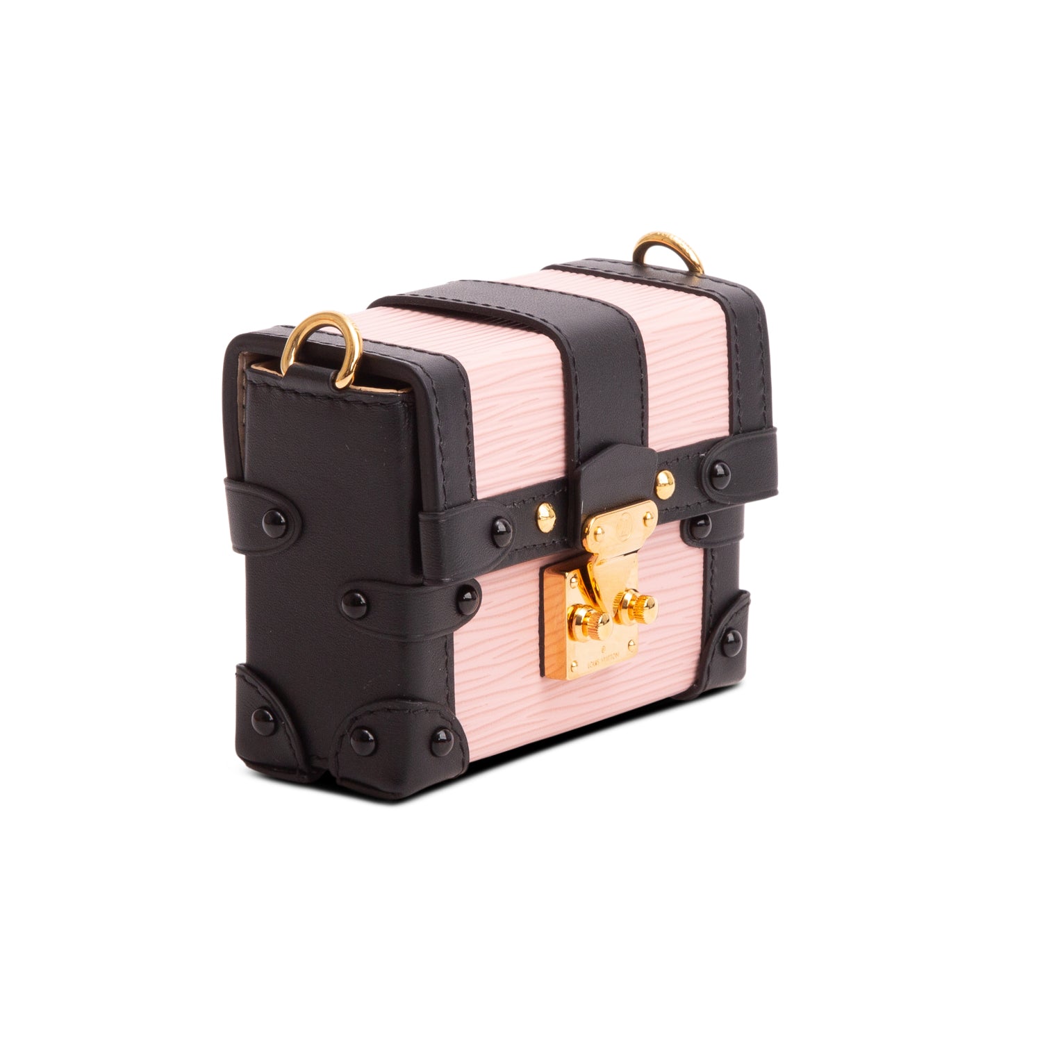 Louis Vuitton Pink Epi Essential Trunk NM w/ Box & Chain