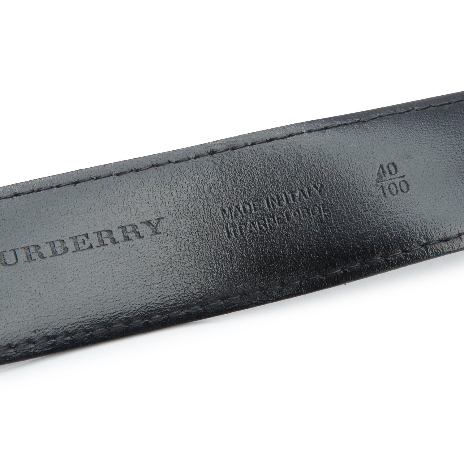 Burberry Brown Check Square Plaque Canvas Belt 100 40