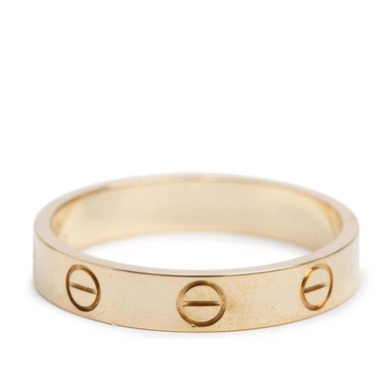 Cartier 2022 18k Yellow Gold 3.6 mm Love Wedding Band Ring, Size 55 7.25 w/ Box & Certificate