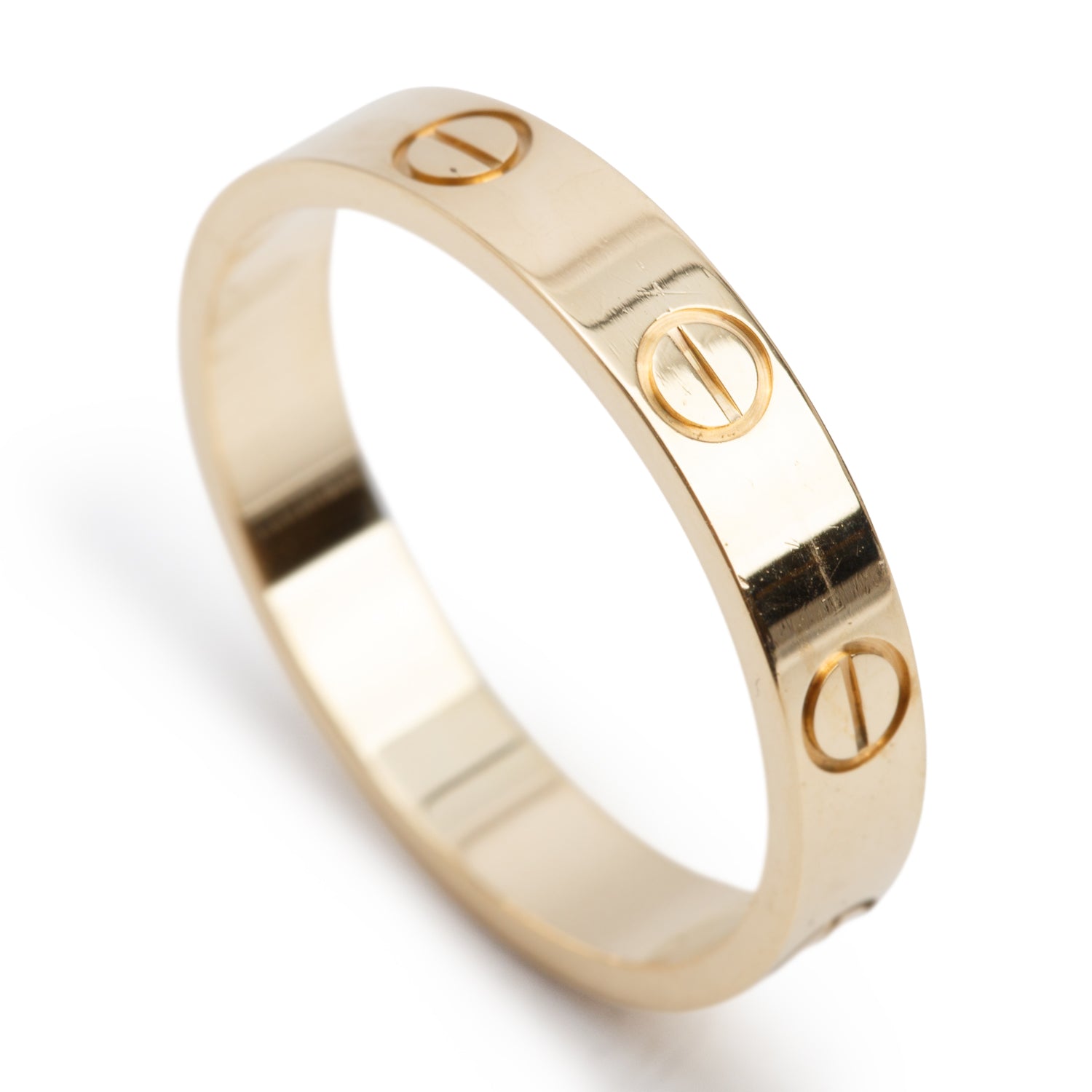 Cartier 2022 18k Yellow Gold 3.6 mm Love Wedding Band Ring, Size 55 7.25 w/ Box & Certificate