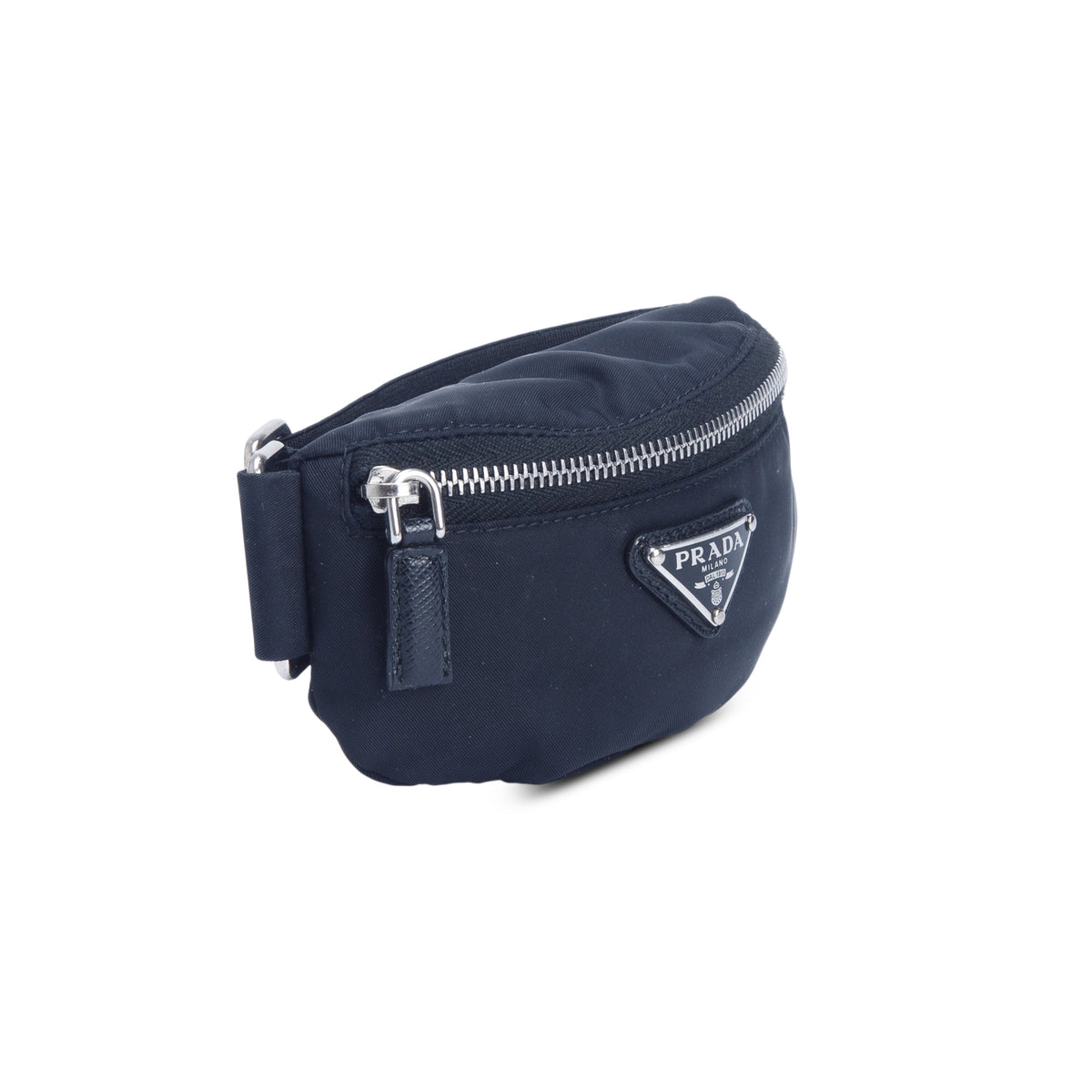Prada Black Tessuto Re-Nylon Mini Wrist Pouch