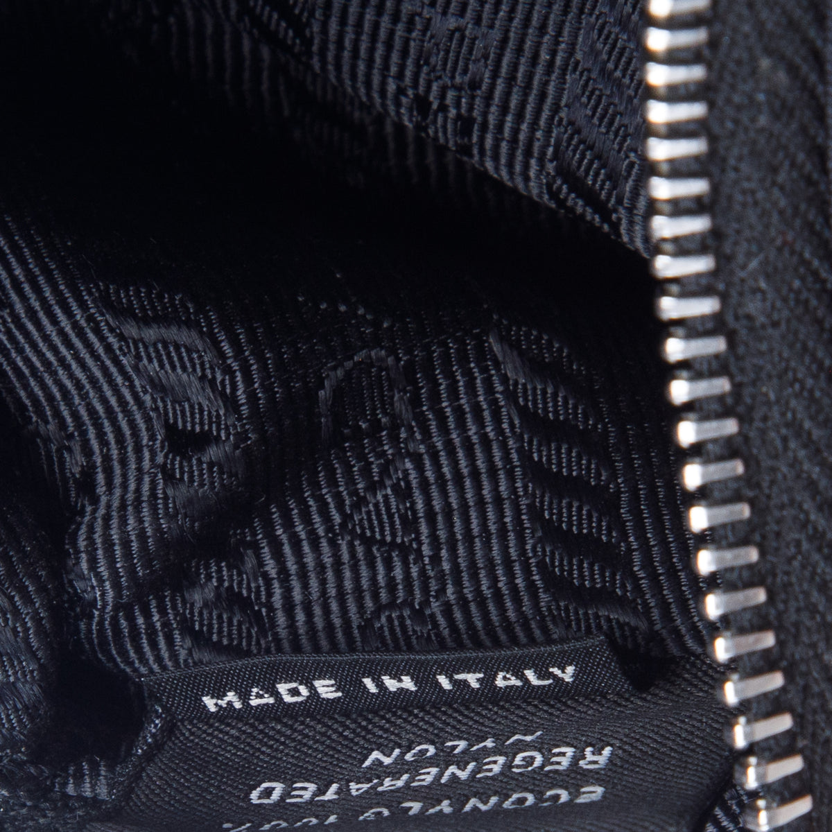 Prada Black Tessuto Re-Nylon Mini Wrist Pouch