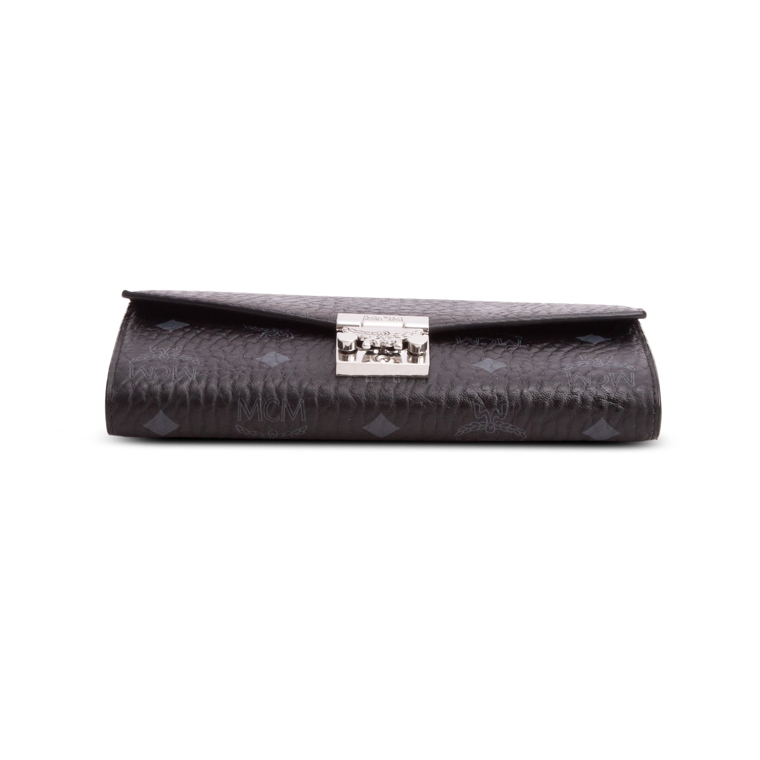 MCM Black Visetos Tracy Chain Wallet Bag w/ Box
