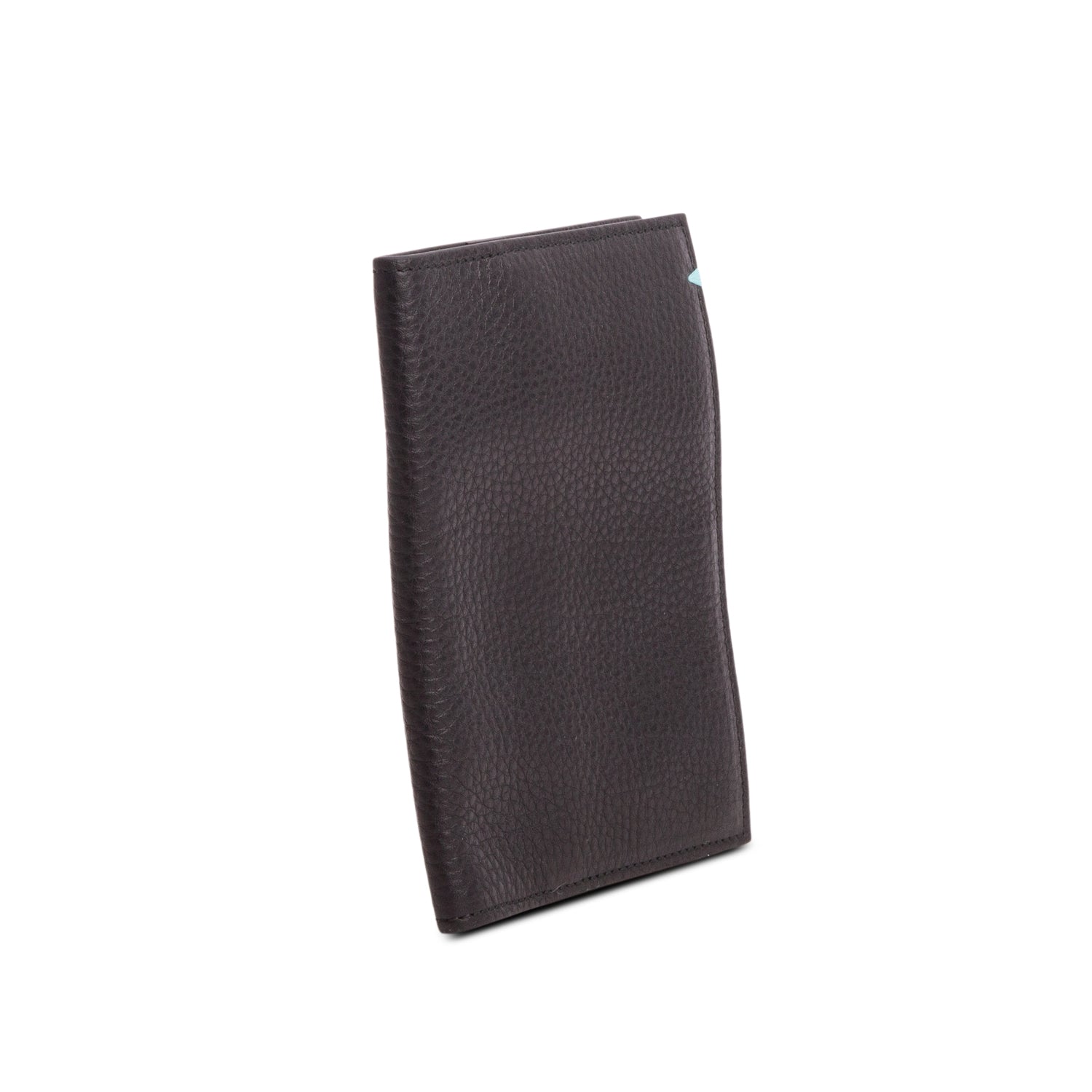 Tiffany & Co. Black Grained Leather Passport Holder w/ Box
