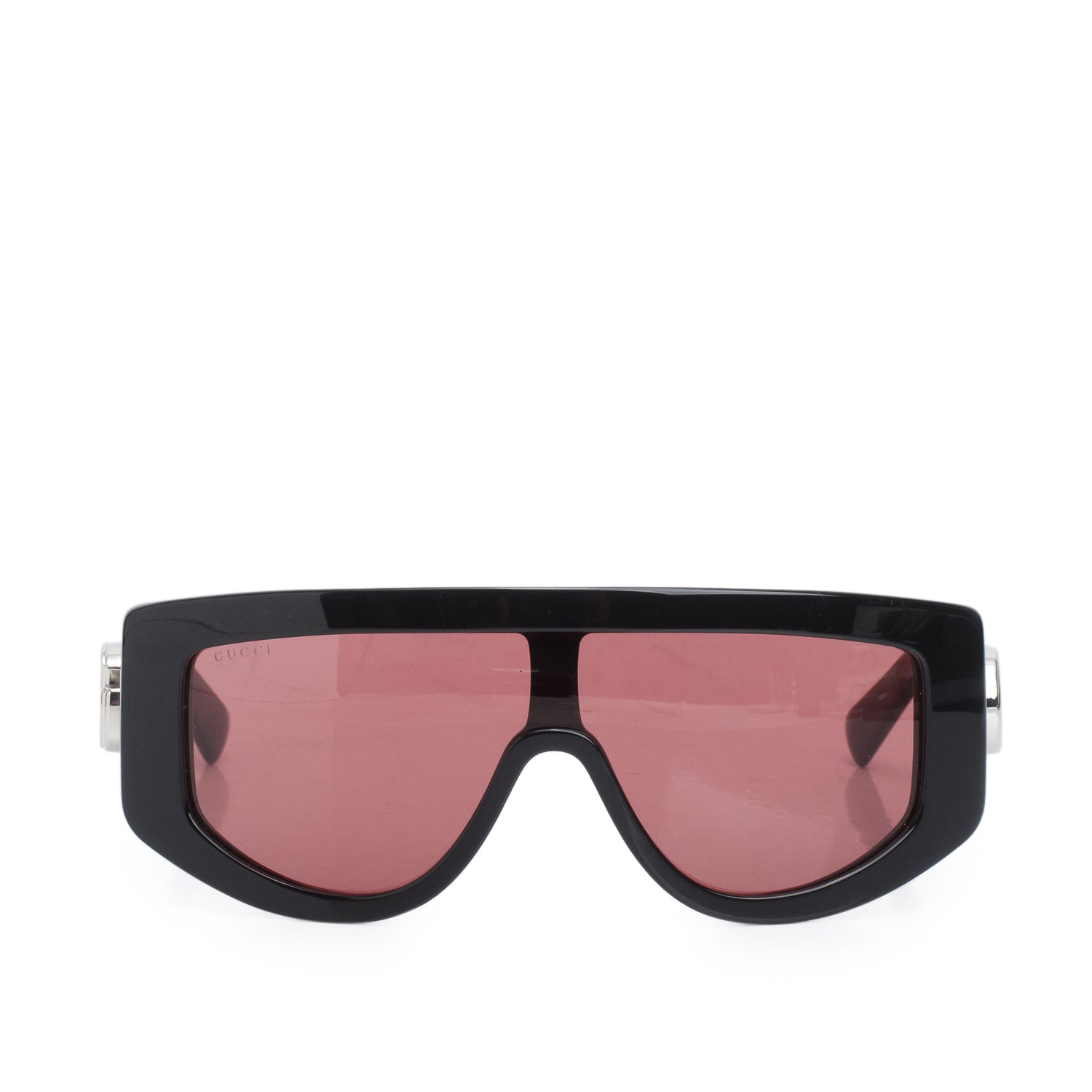 Gucci GG1950S Black Acetate Frame GG Marmont Logo Rectangular Sunglasses w/ Case