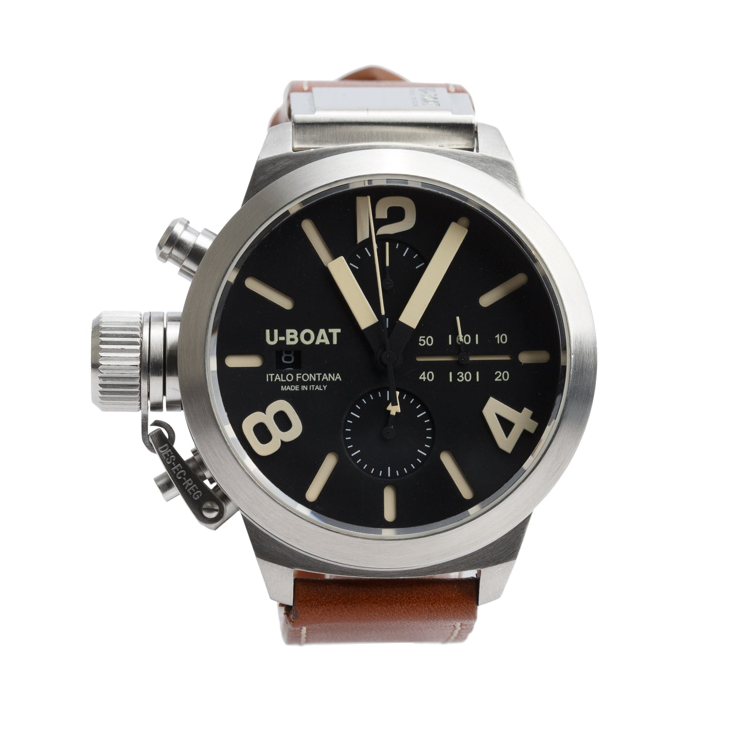 U-Boat Stainless Steel Lefty Classico Italo Fontana Tungsteno Cas 1 45 MM Automatic Watch