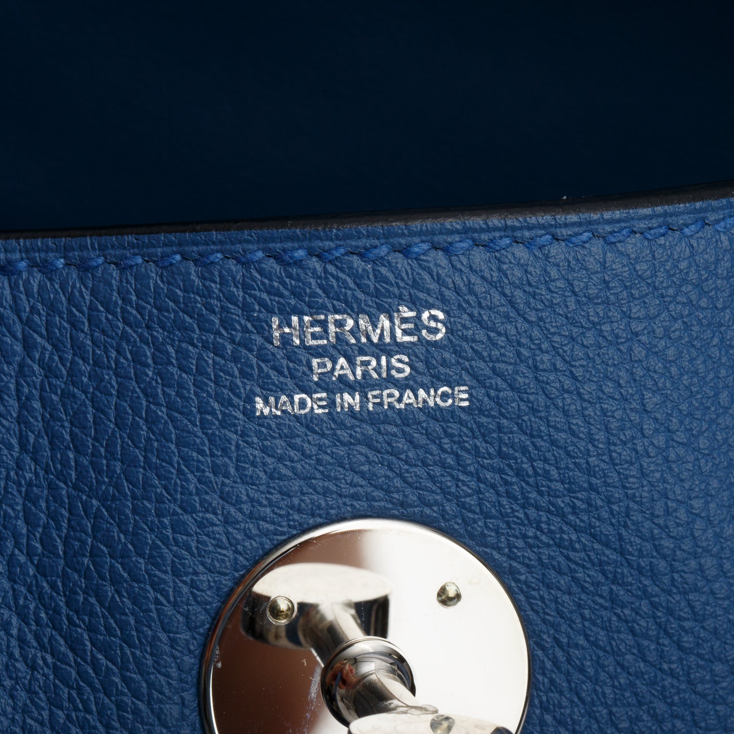 Hermes Bleu Paradis Evercolor Leather Lindy 26