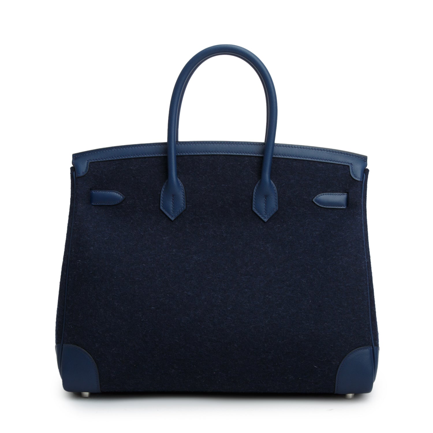 Hermes Bleu de Malte/Bleu Nuit Swift Feutre Birkin 35 w/ Box & Receipt