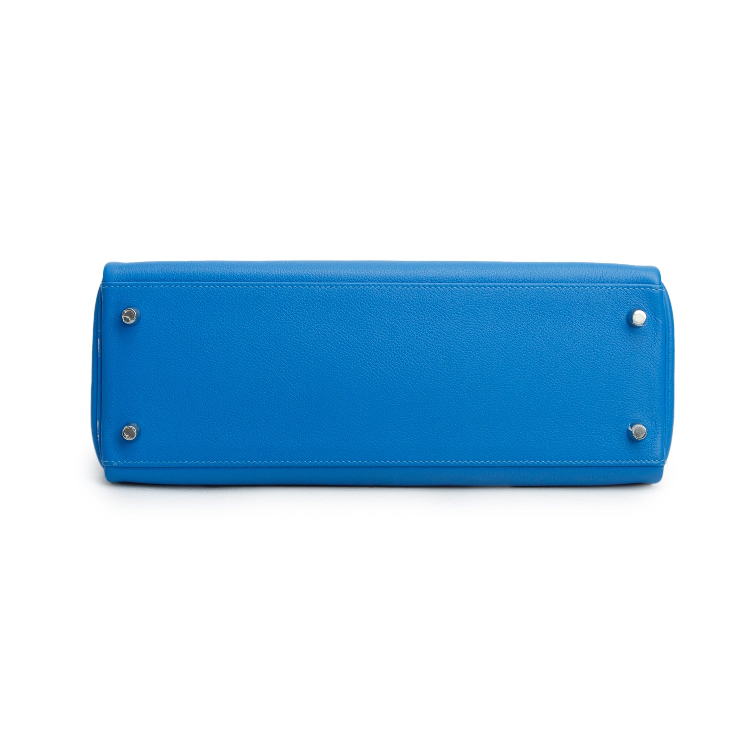 Hermes Bleu Hydra Evercolor Kelly Retourne 28 w/ Box & Strap